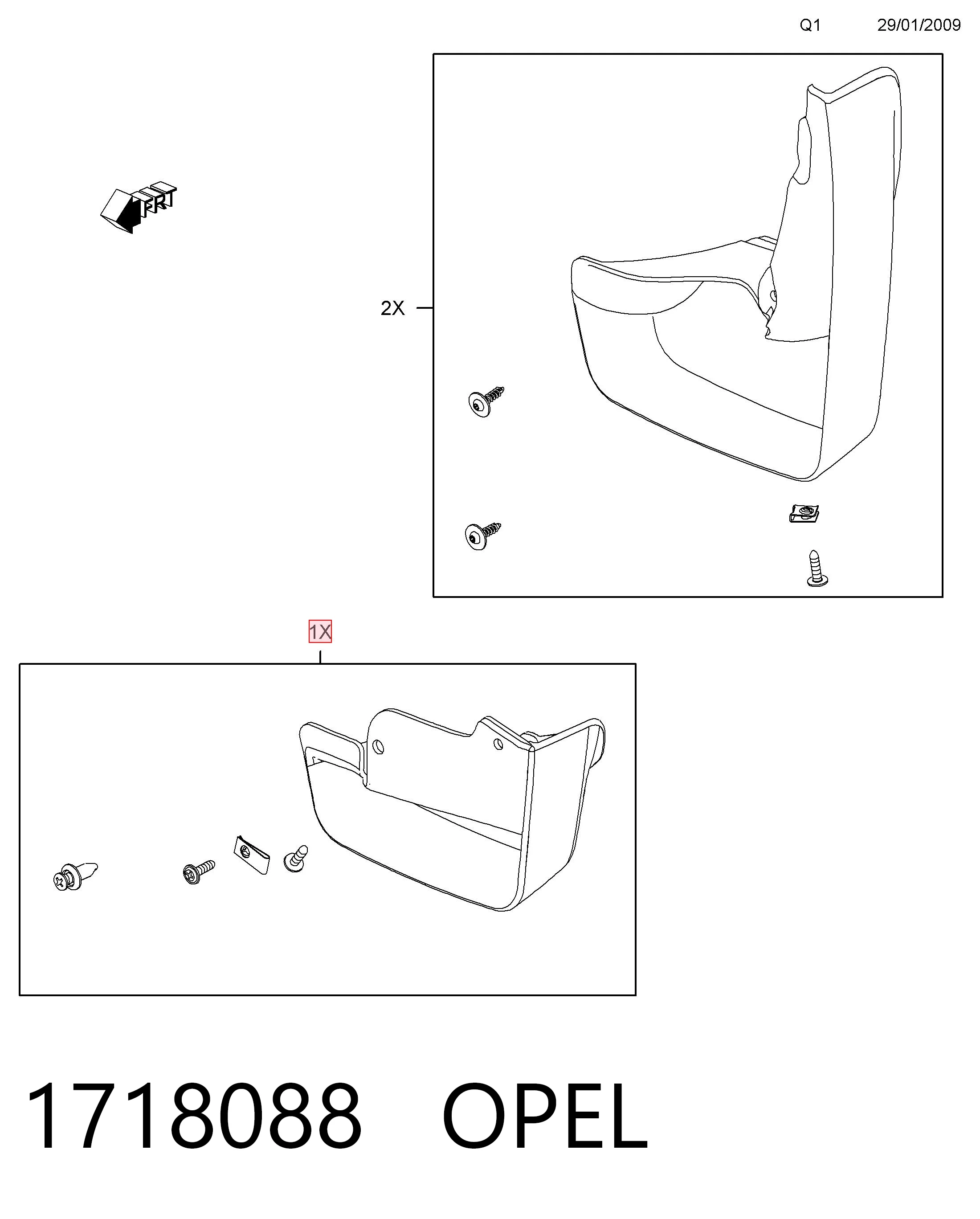 Comprar Juego de faldillas delanteras Opel Insignia G09 a bajo precio