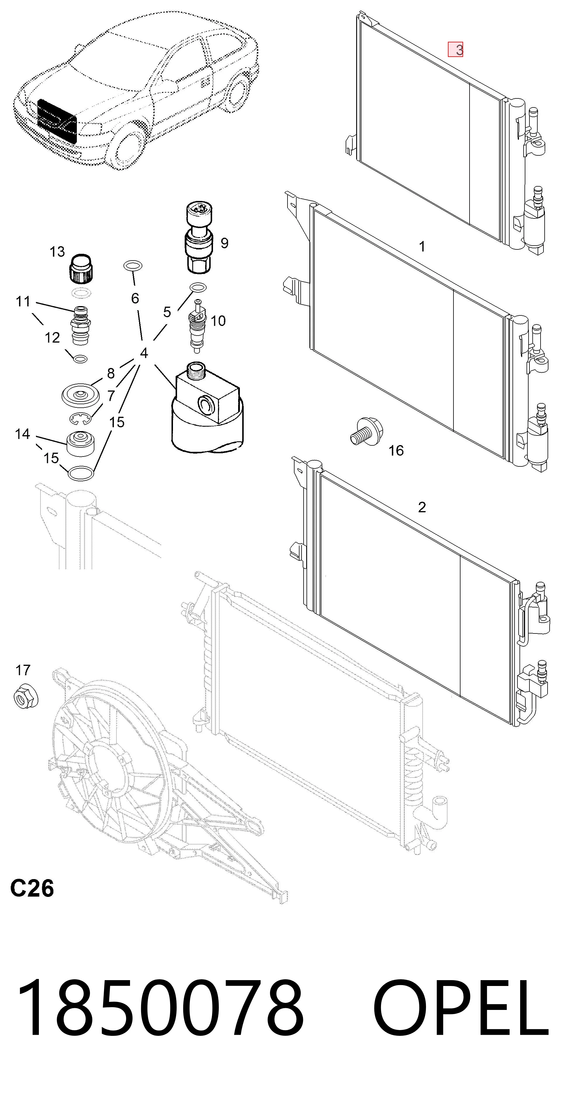Comprar Condensador de aire acondicionado Astra  F69