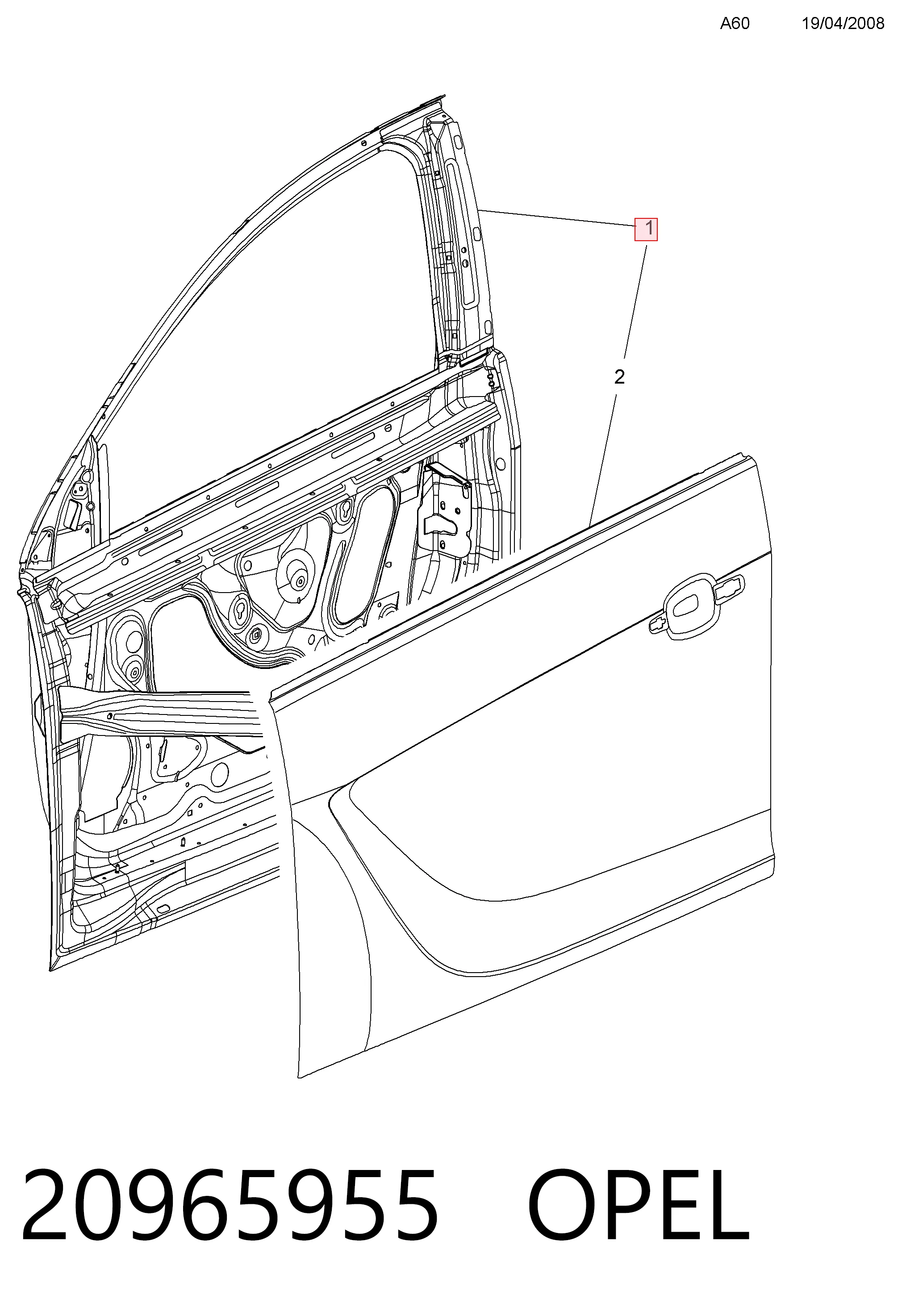 Puerta de coche, delantera, izquierda Opel Insignia A sedán (G09) (2008 - 2017) precio, desde 153,91 EUR
