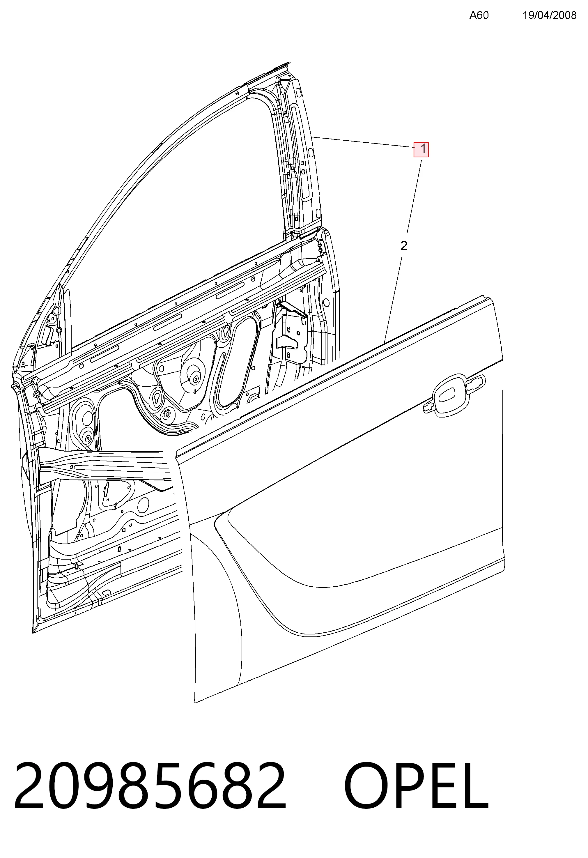 Comprar Puerta delantera izquierda Opel Insignia A G09