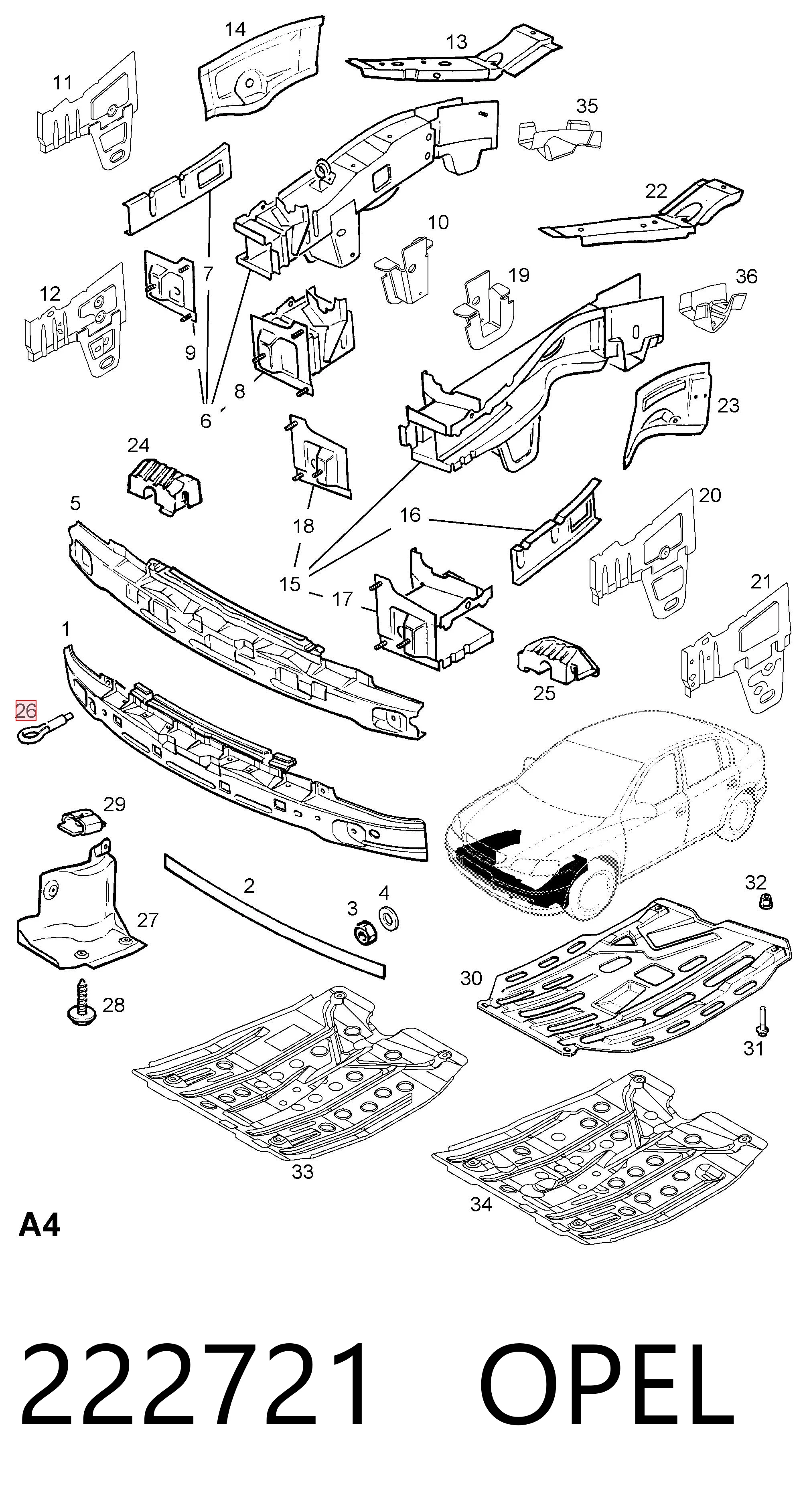 Enganche para Opel Vectra 