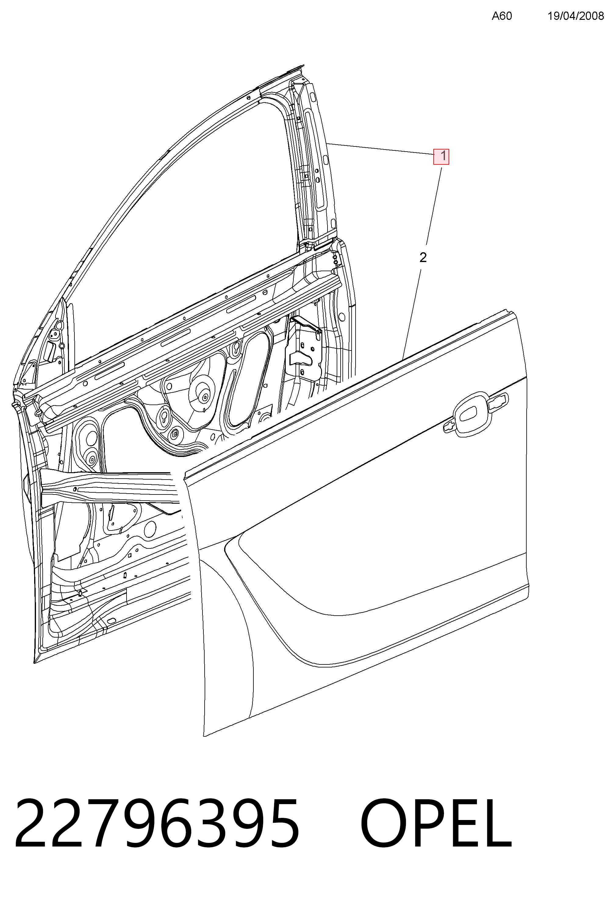  Puerta delantera izquierda Opel Insignia 
