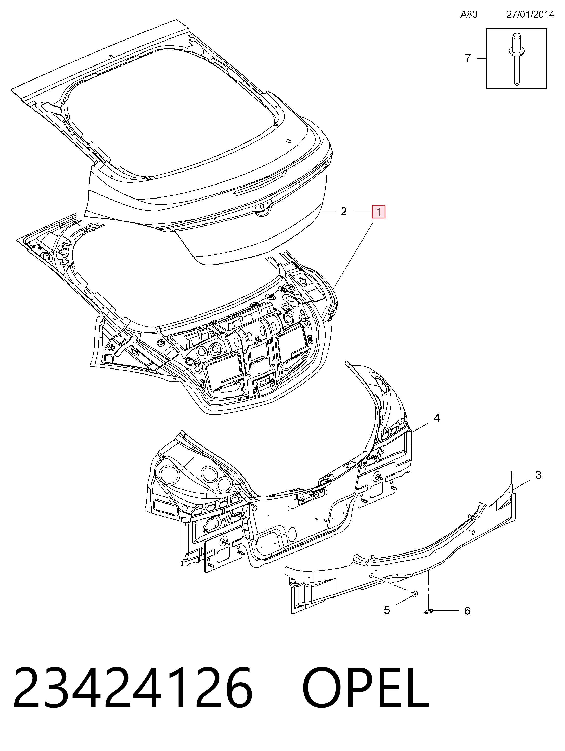 Comprar Puerta trasera Opel Insignia A G09