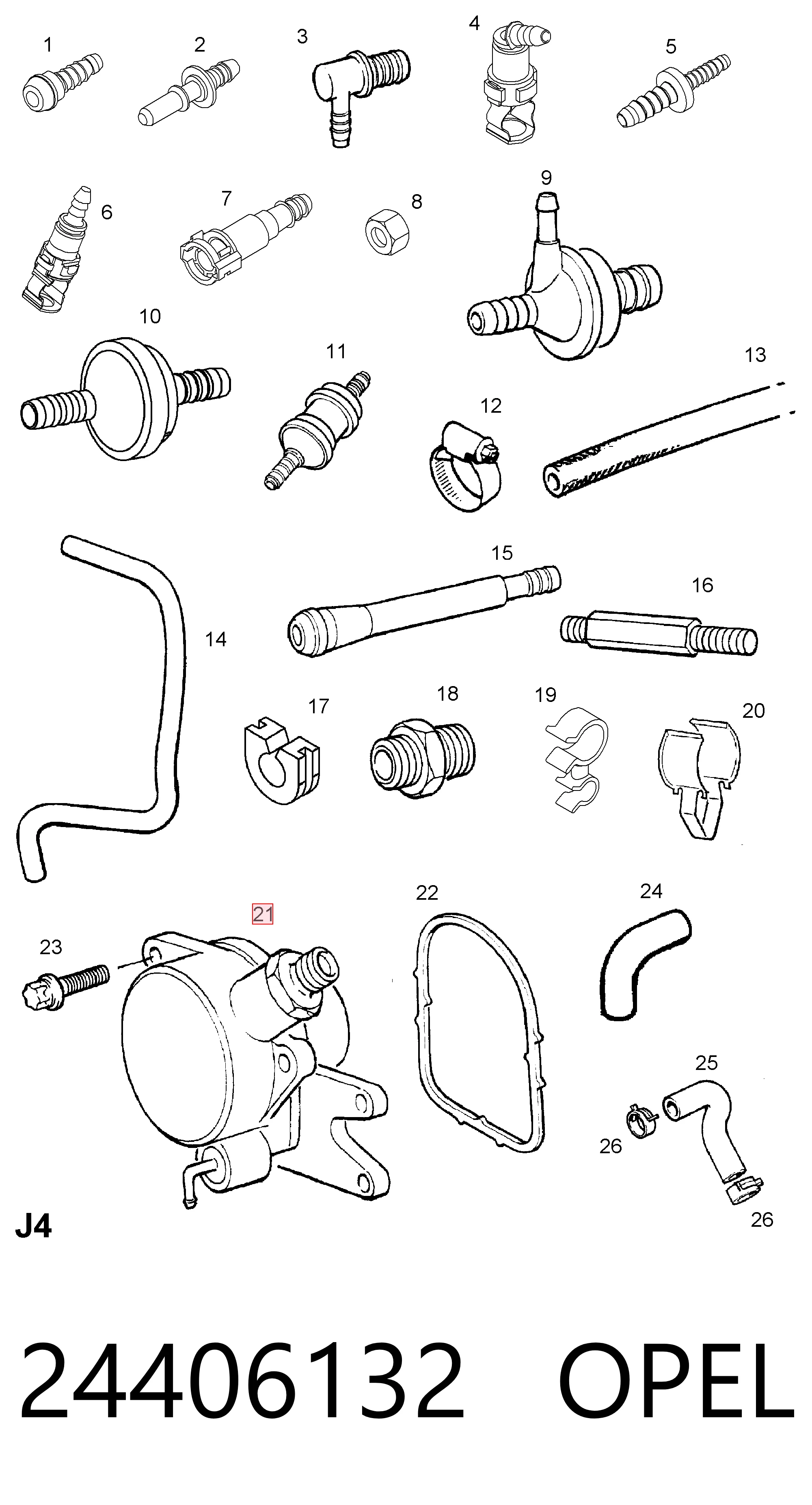 Bomba de vacío del sistema de frenado Opel Astra G descapotable (F67) (1998 - 2005) precio, desde 47,64 EUR