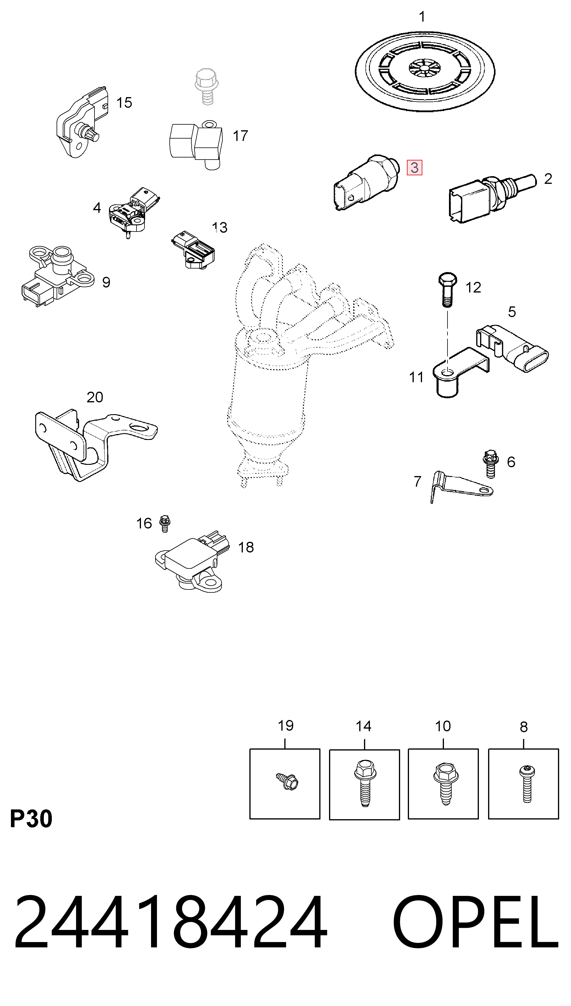 Comprar 6235649 General Motors Sensor de presión de combustible
