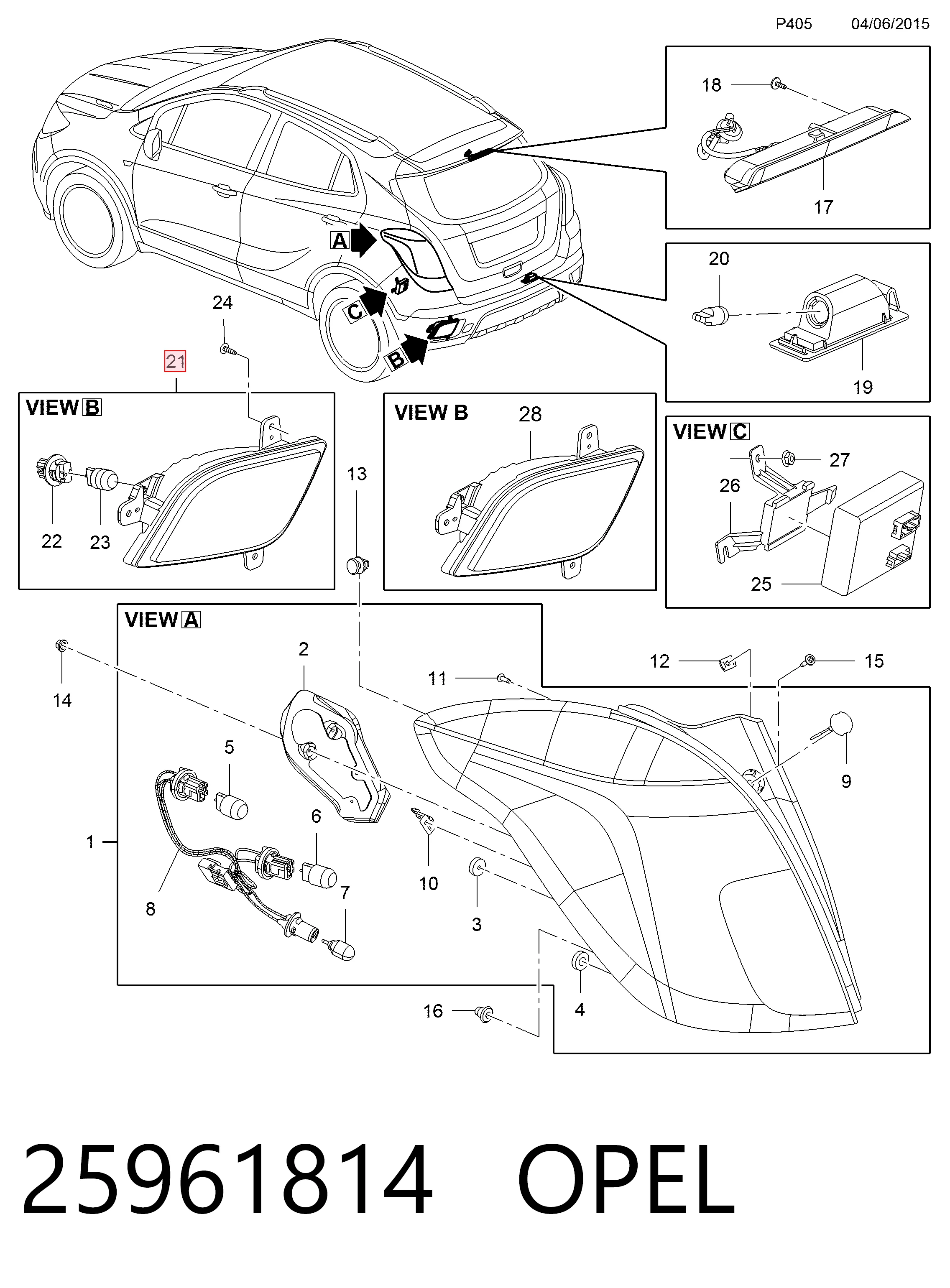Comprar LLH881 Magneti Marelli Luz antiniebla trasera derecha