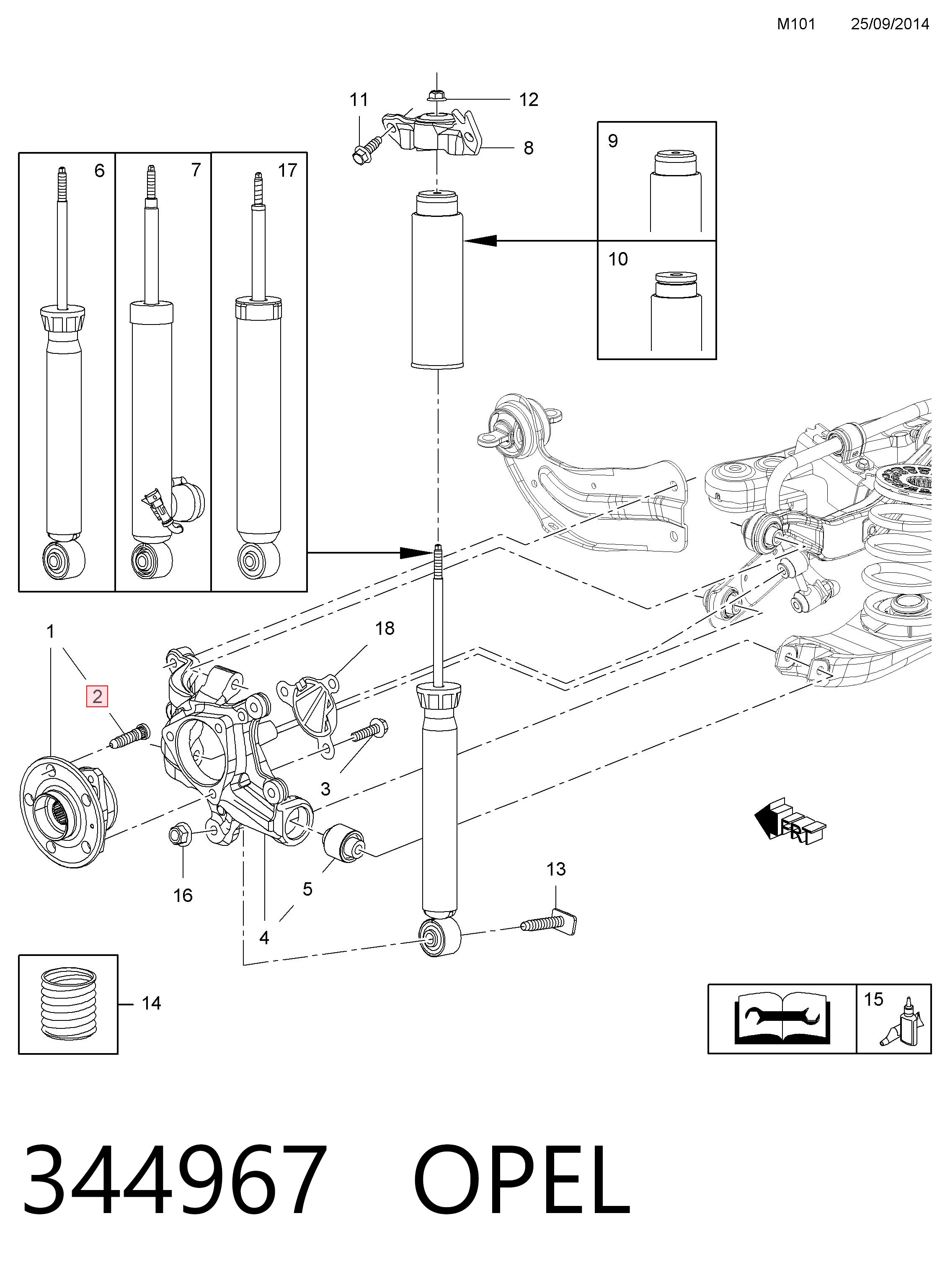  Tornillo de rueda Opel Insignia 