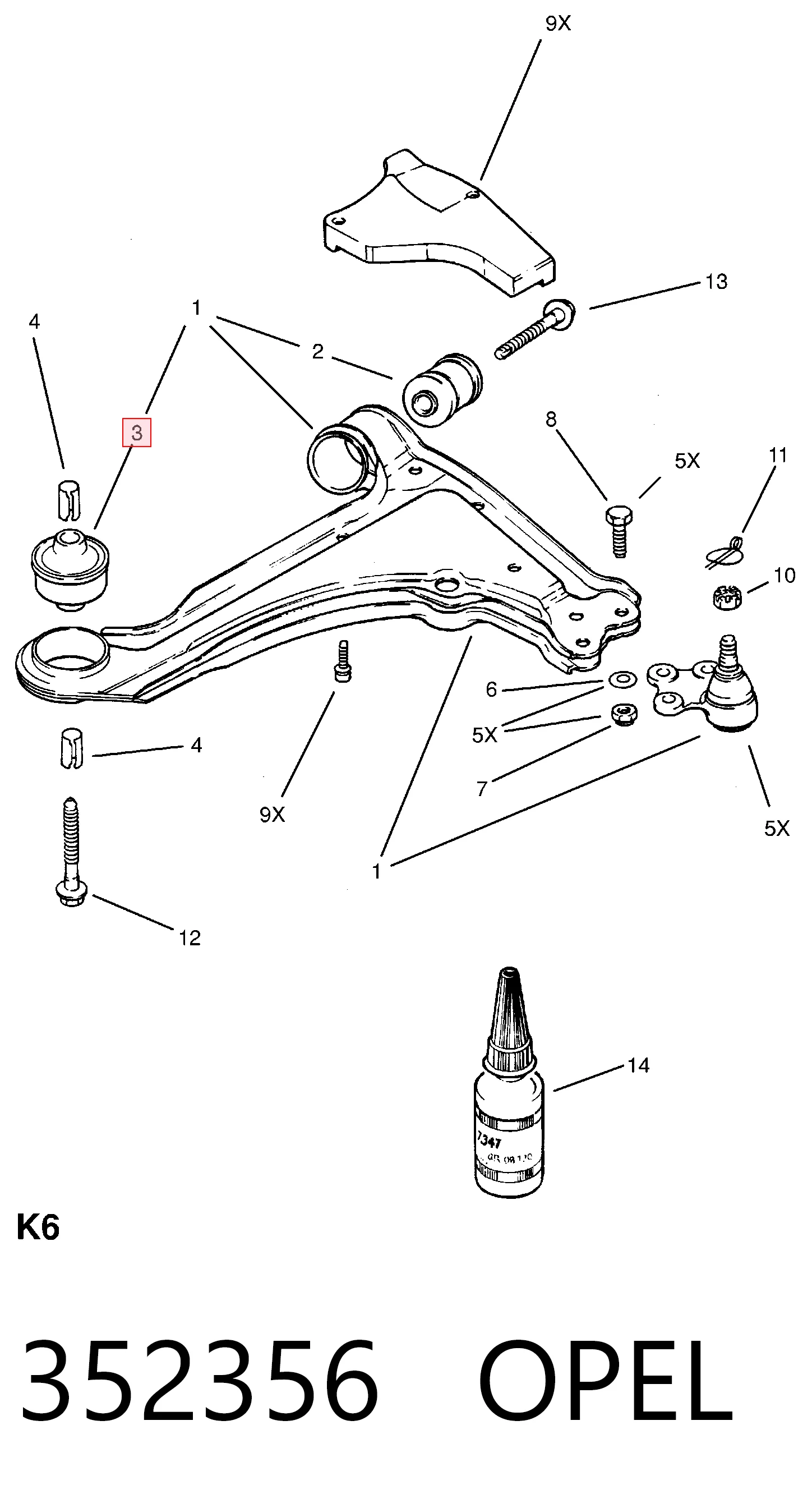 Silentblock suspension Astra descapotable (1993-2001) original desde 6,91 €