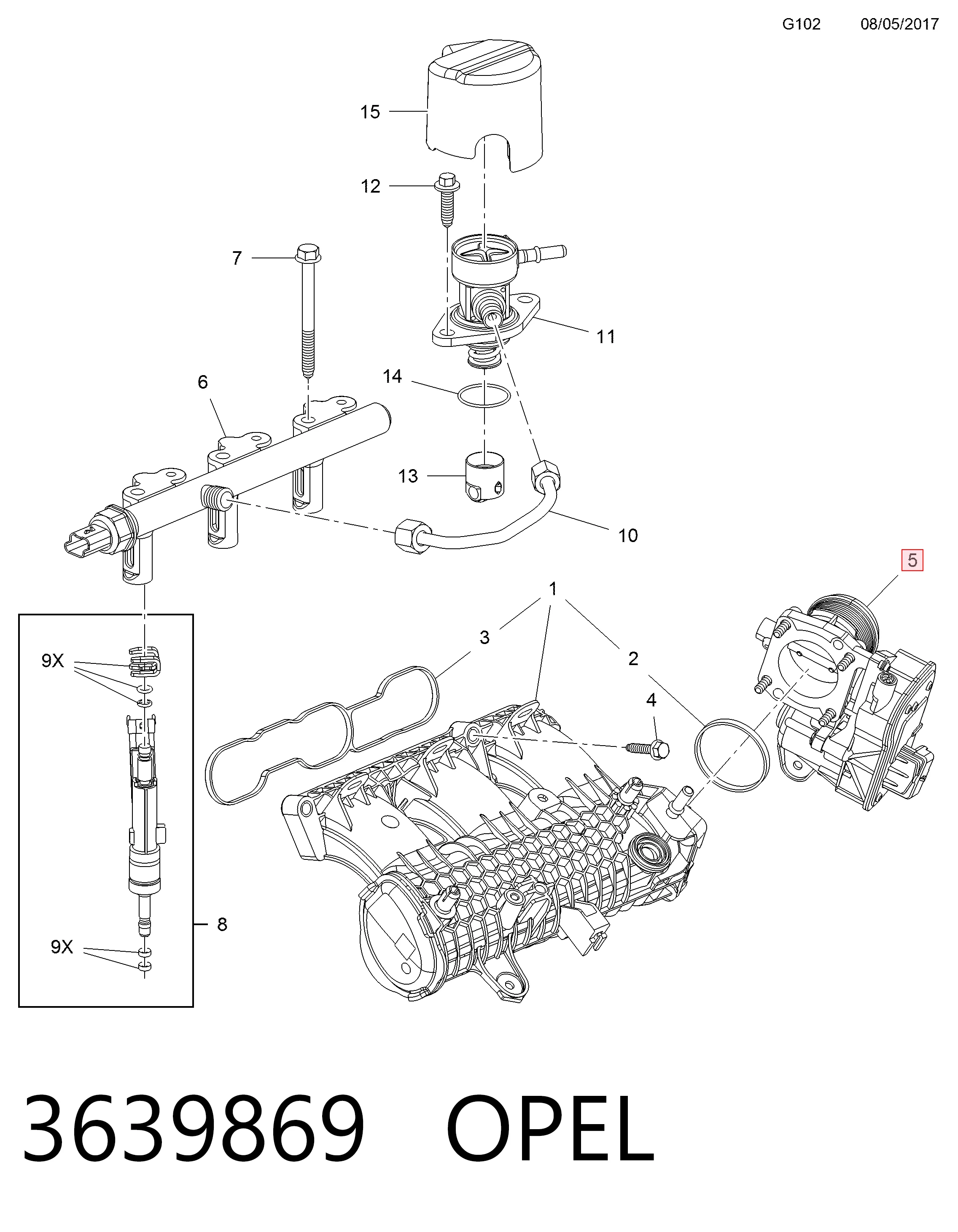 Comprar Cuerpo de mariposa Citroen C3 AIRCROSS II 2R, 2C