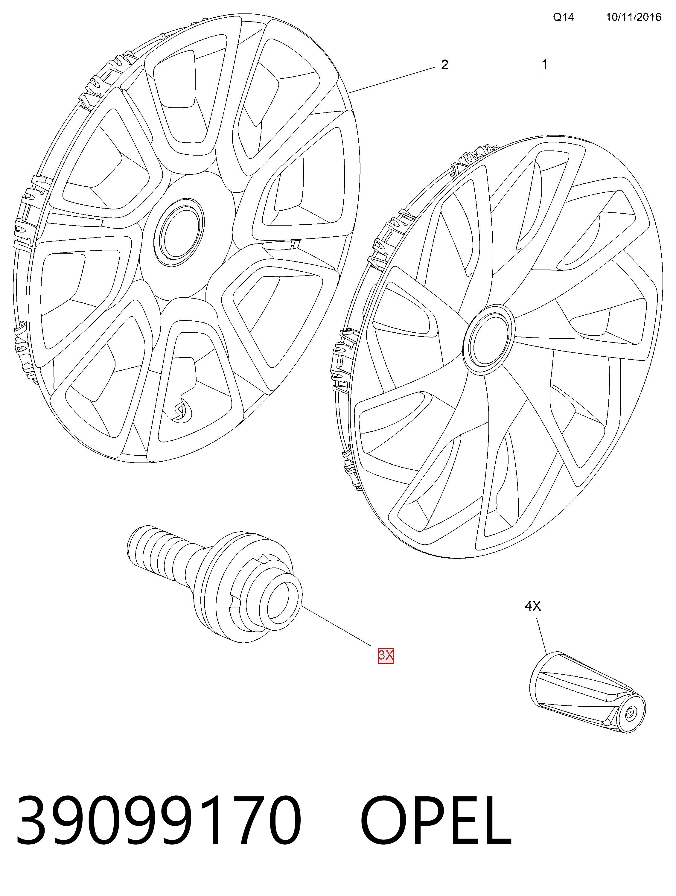 39099170 Opel