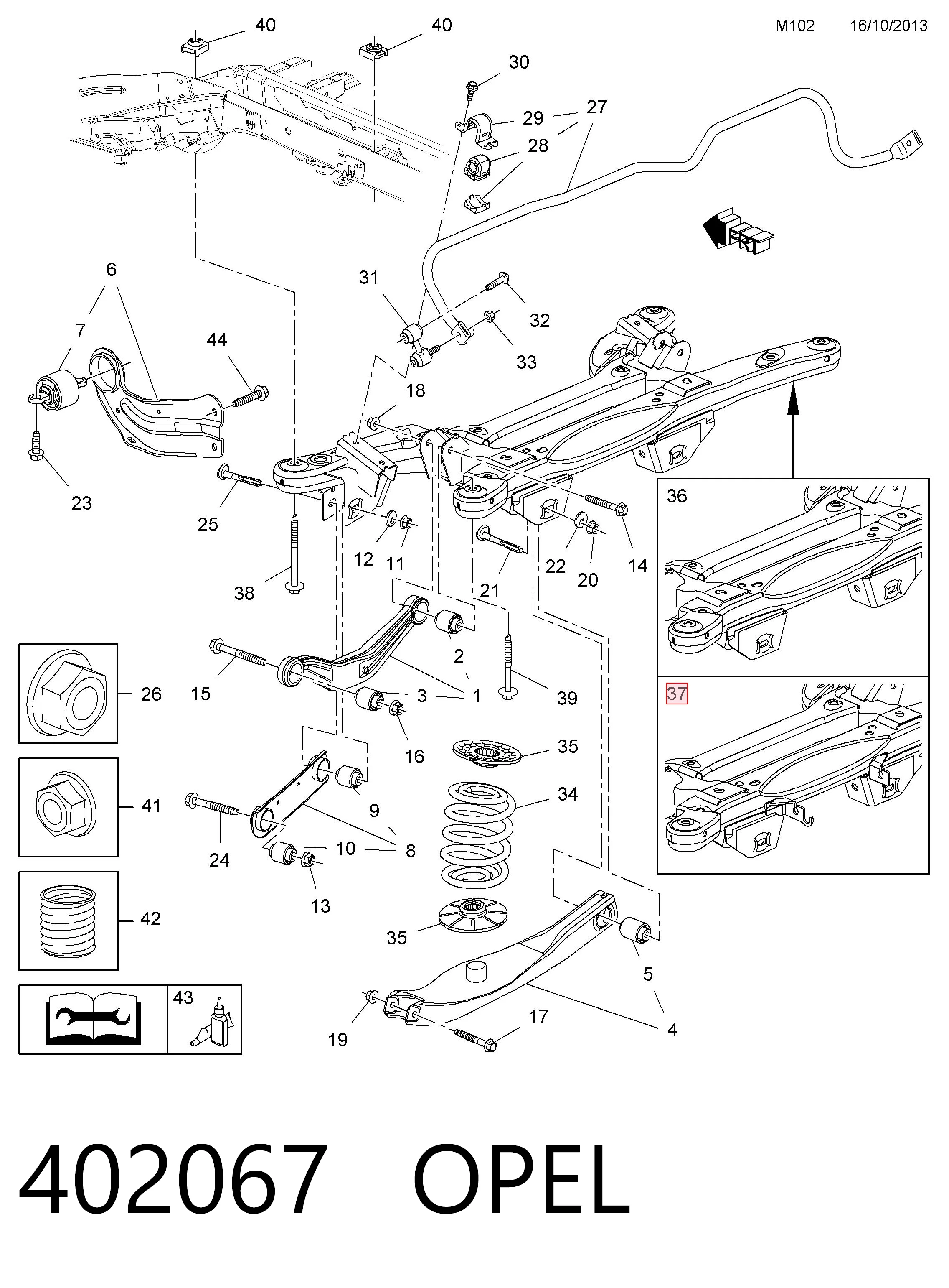 Comprar Puente trasero Opel Insignia A G09