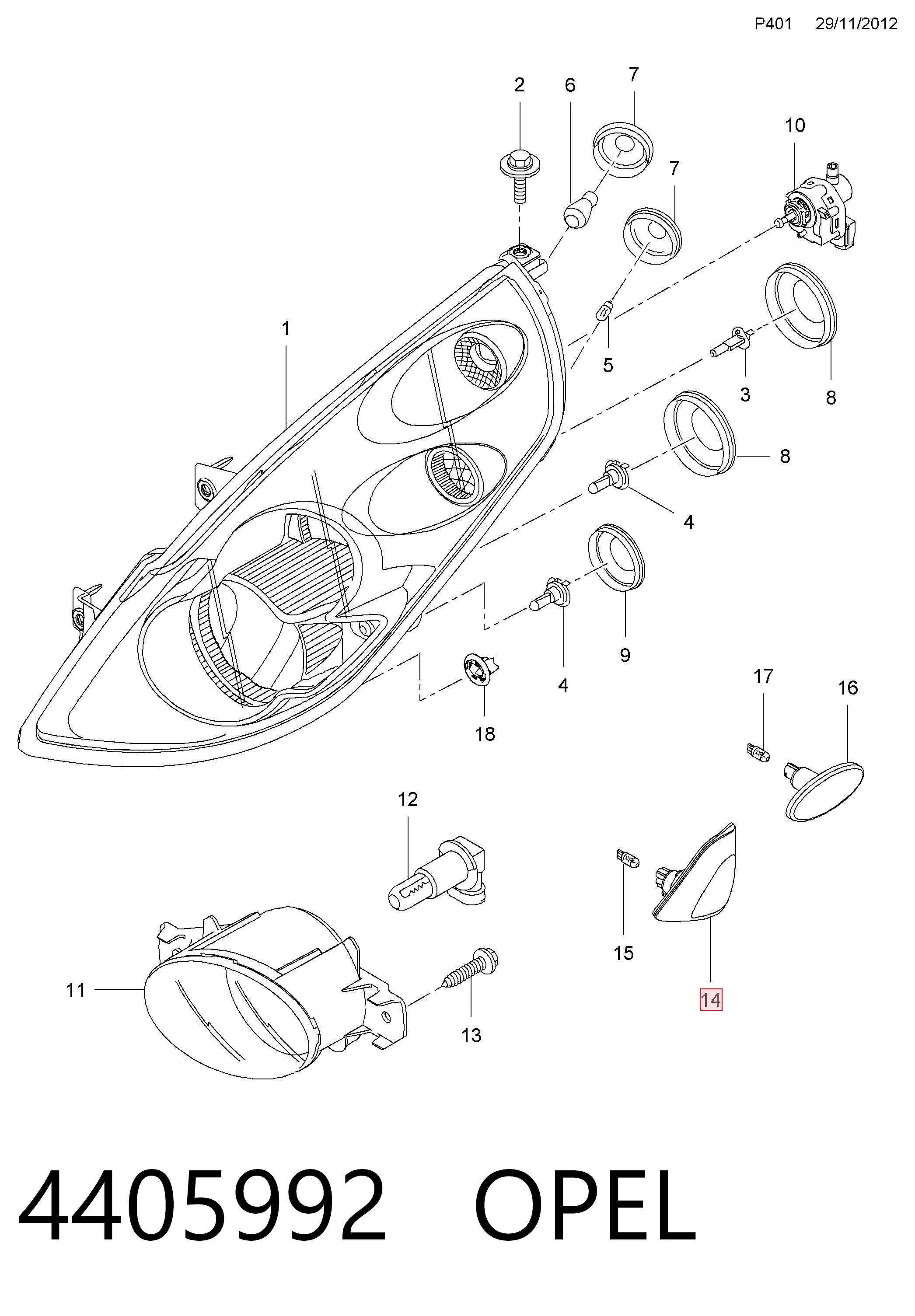 4405992 Opel