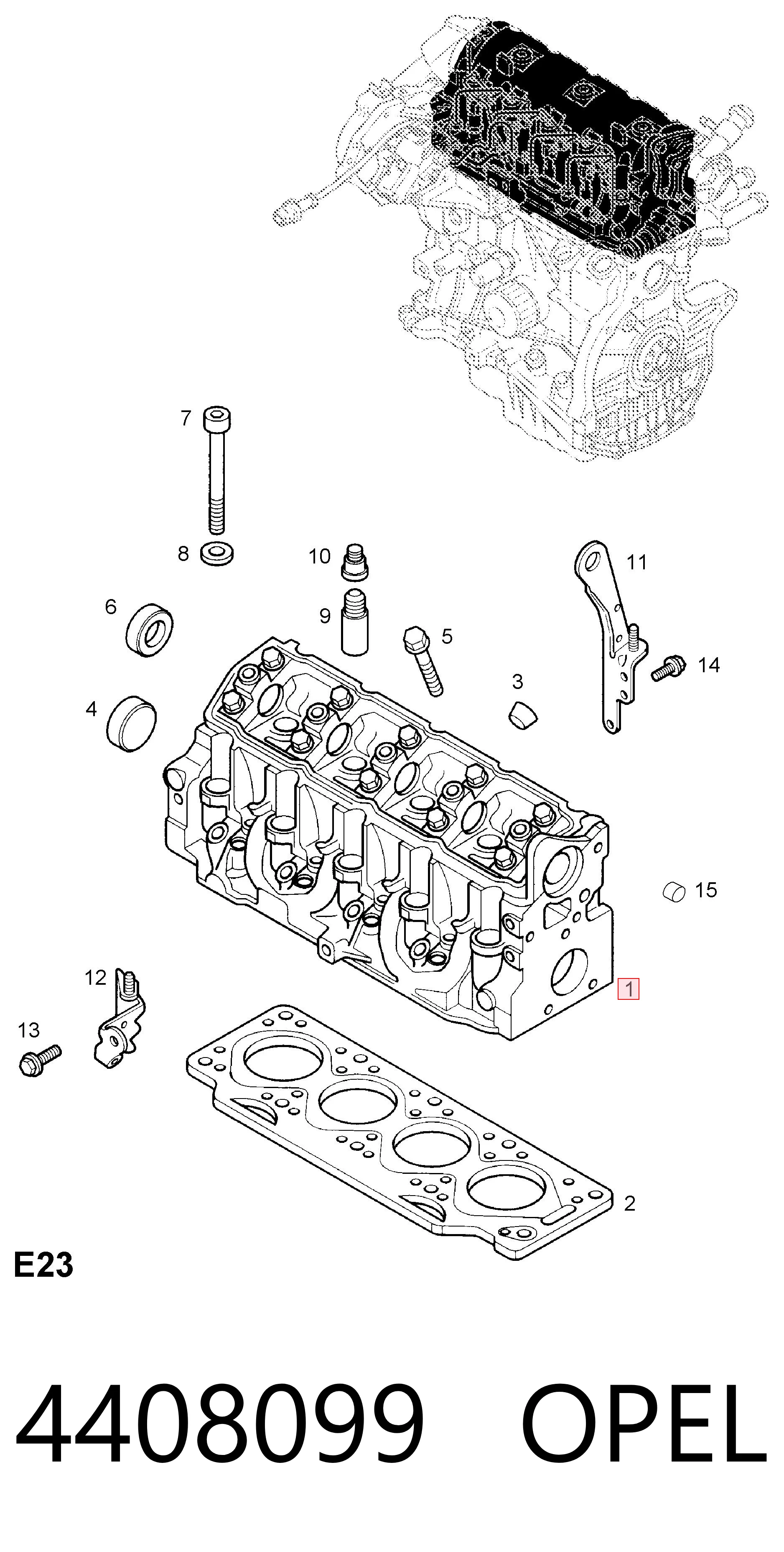 Culata para Renault Kangoo KC0, KC1