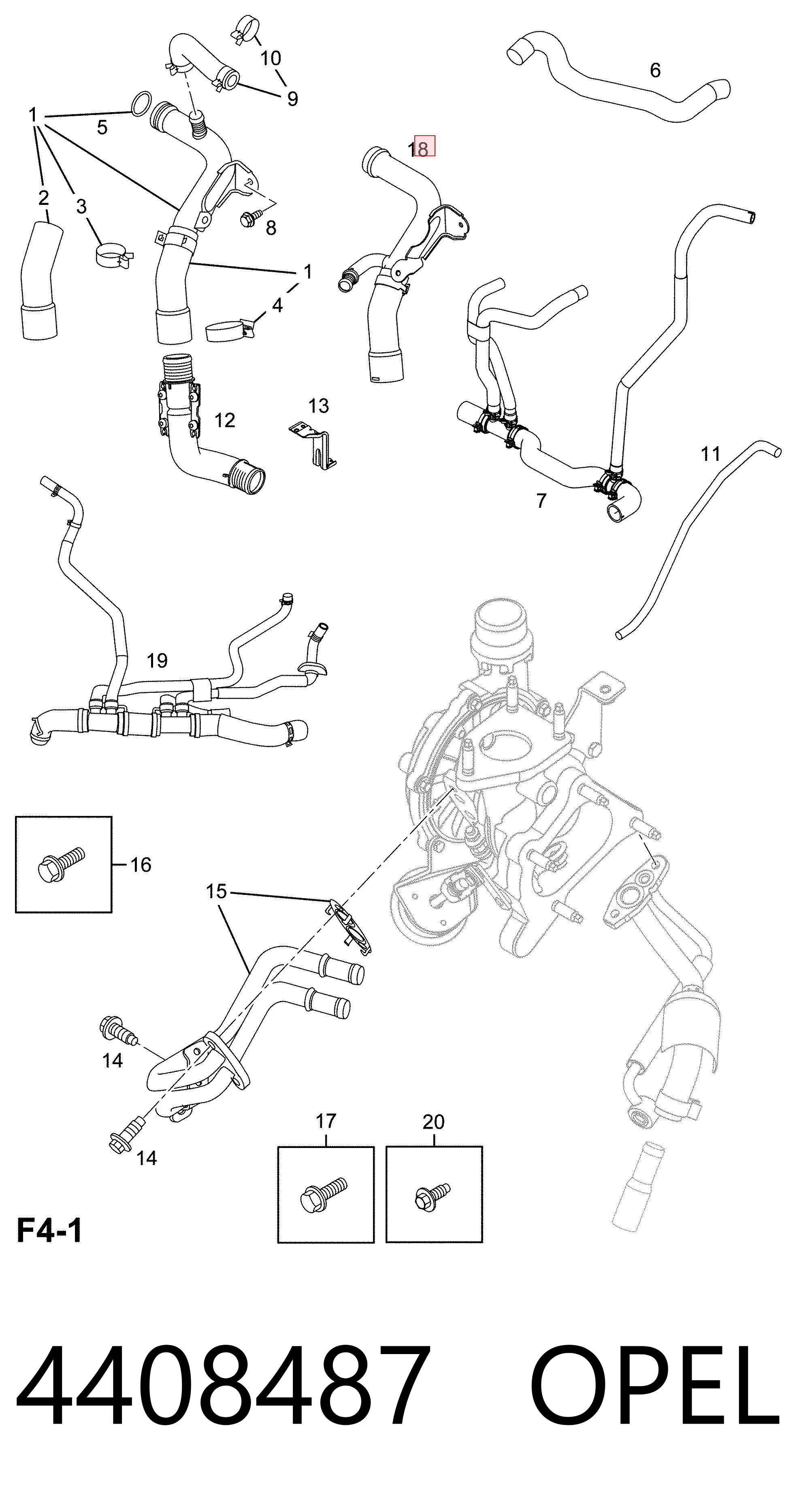 Comprar 210470894R Nissan/Infiniti Manguera de agua refrigerante