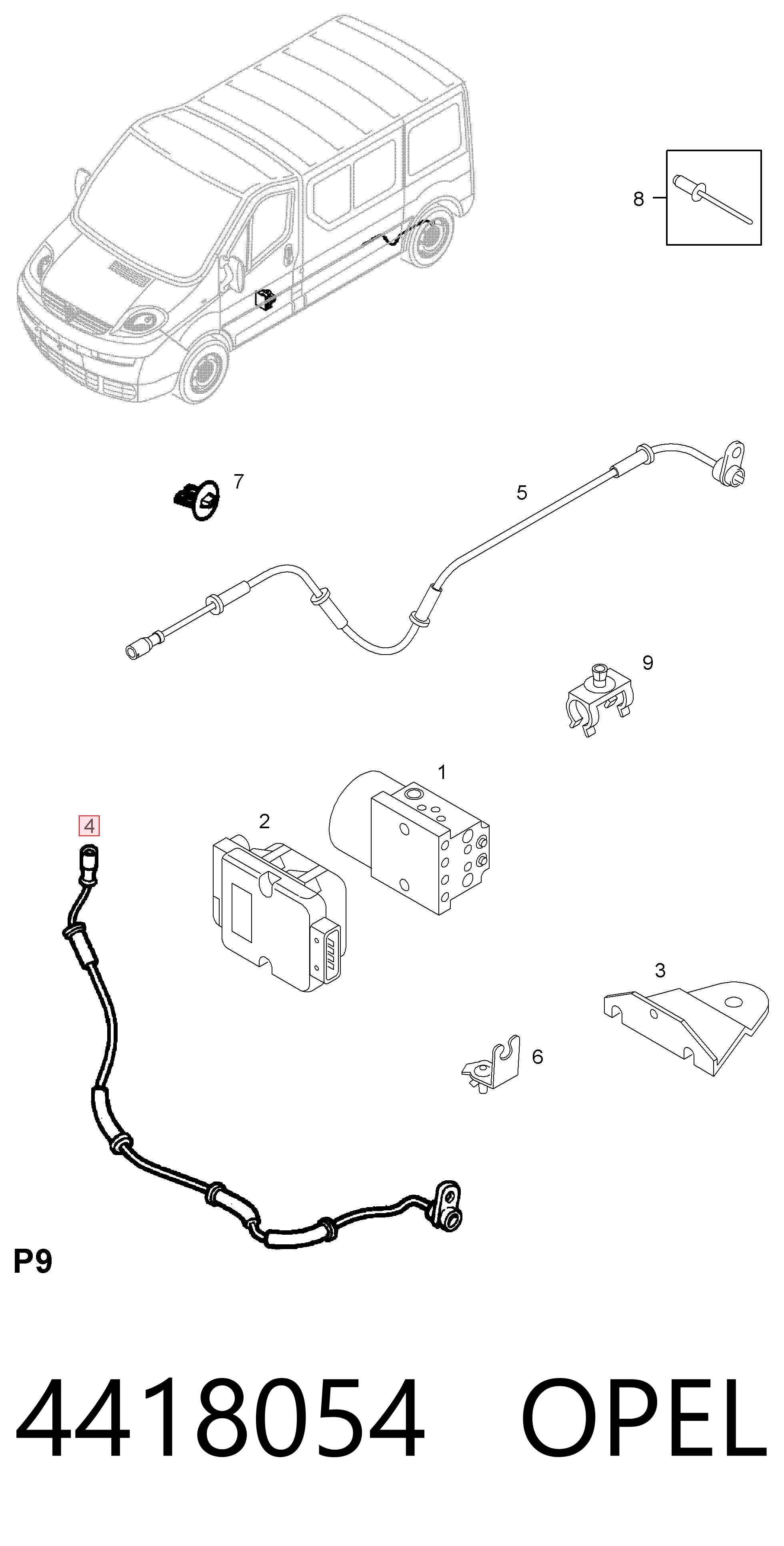 Sensor ABS de rueda delantera Opel Vivaro  desde 28,62 €