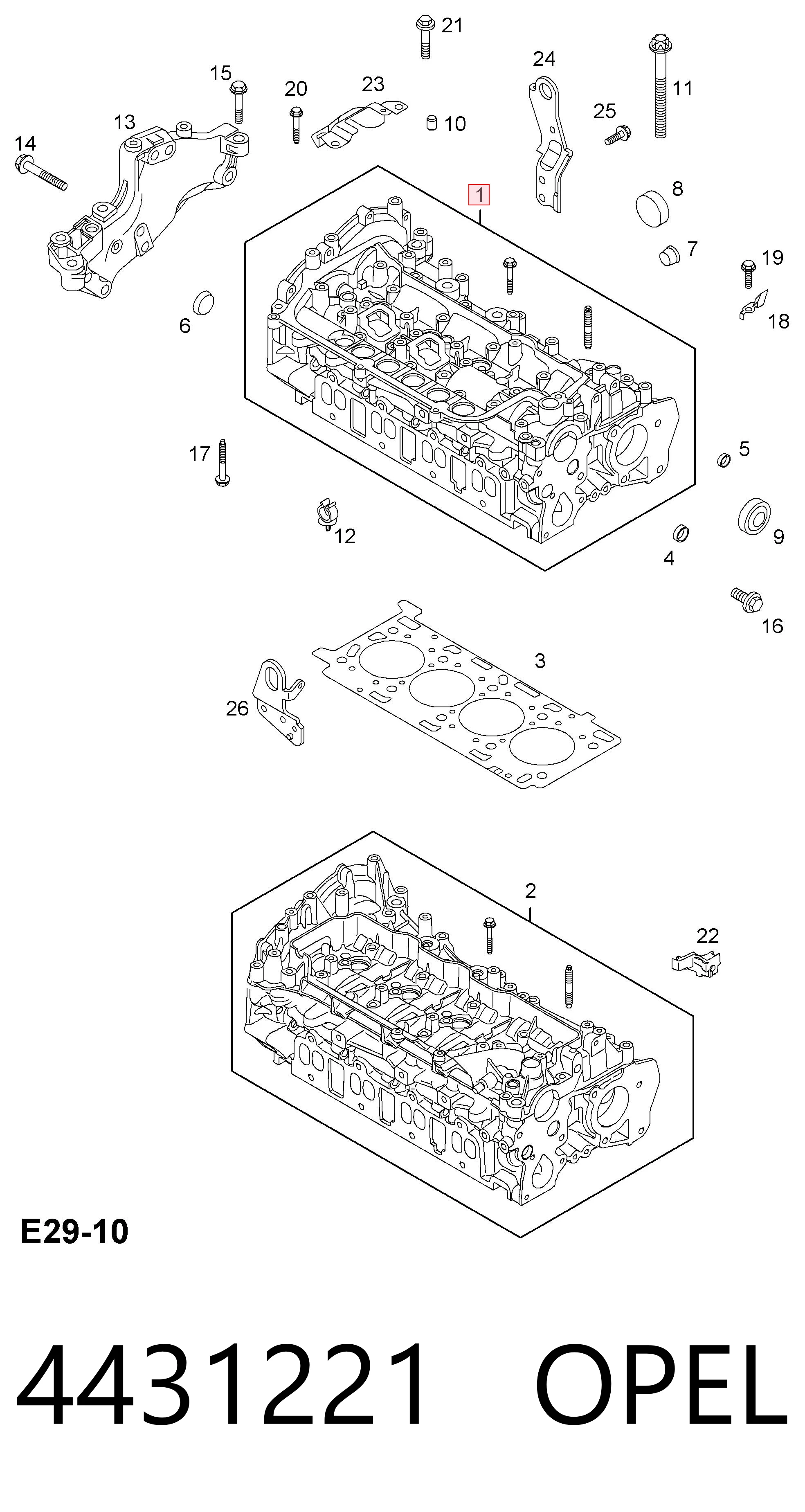 Culata de motor para Nissan X-Trail  (T31)