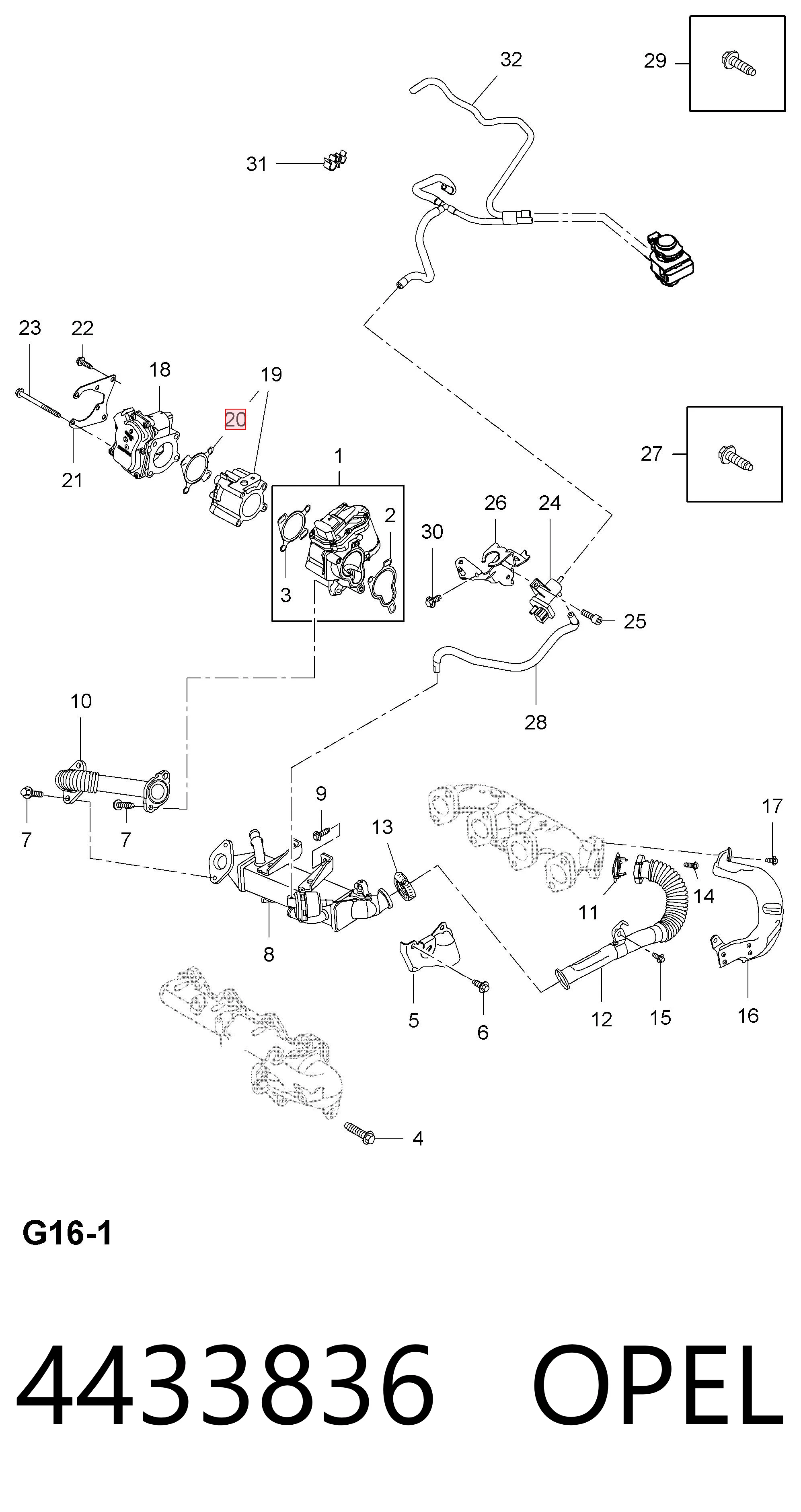 Junta del cuerpo de mariposa para Renault Master III JV