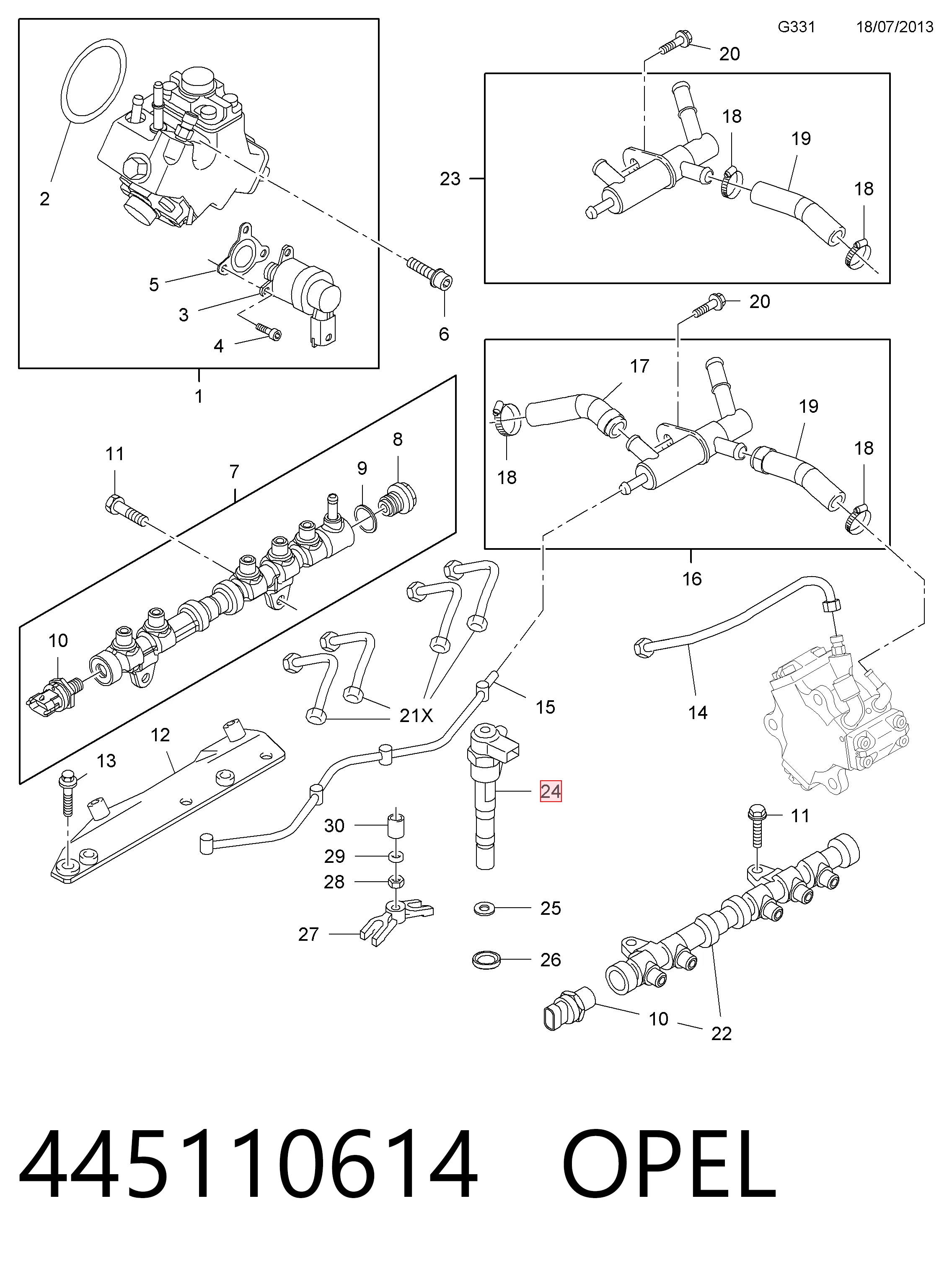 1616320580 Peugeot/Citroen Inyector de combustible