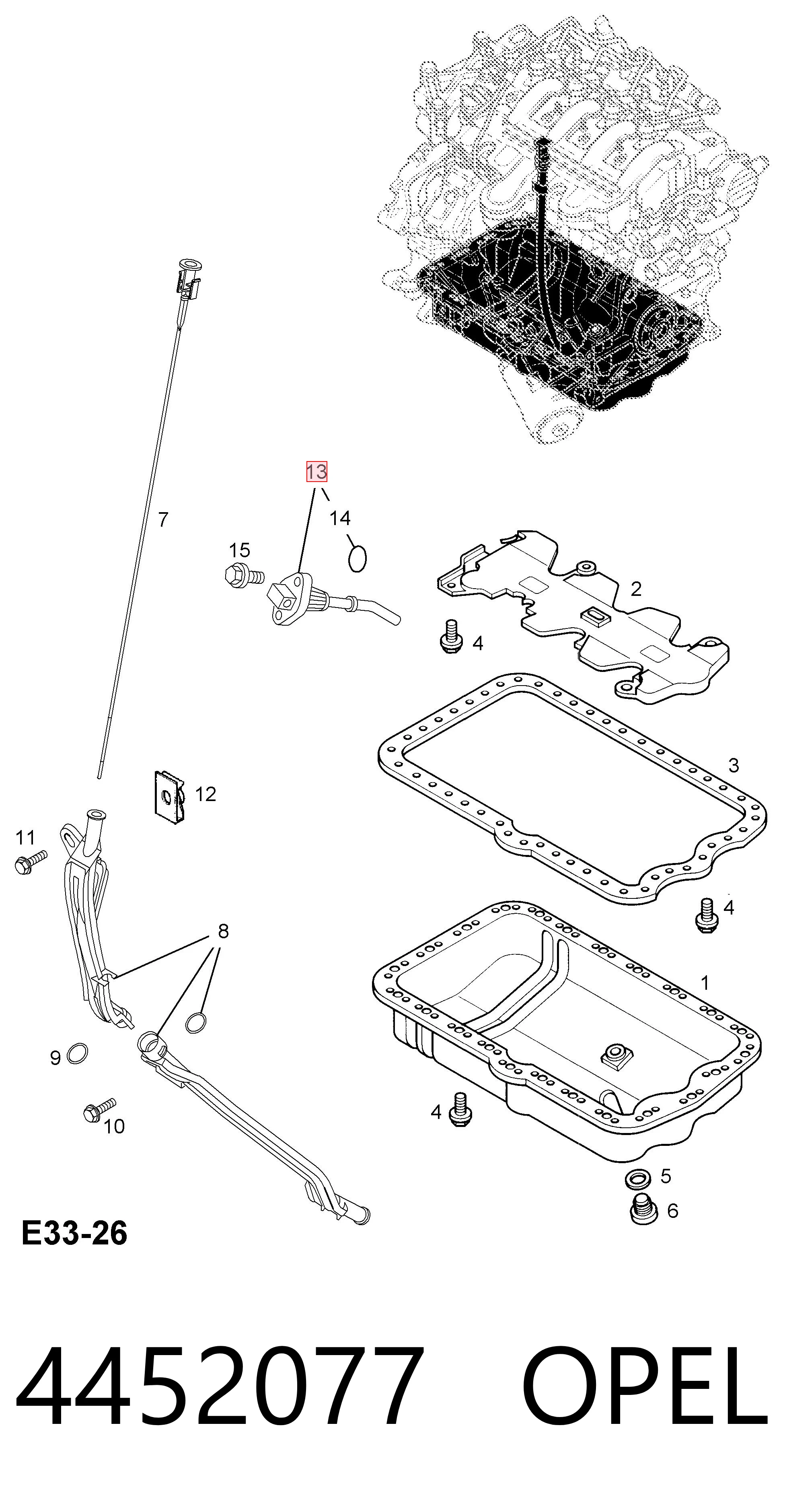 Comprar Sensor de nivel de aceite del motor Opel Vivaro  F7 a bajo precio