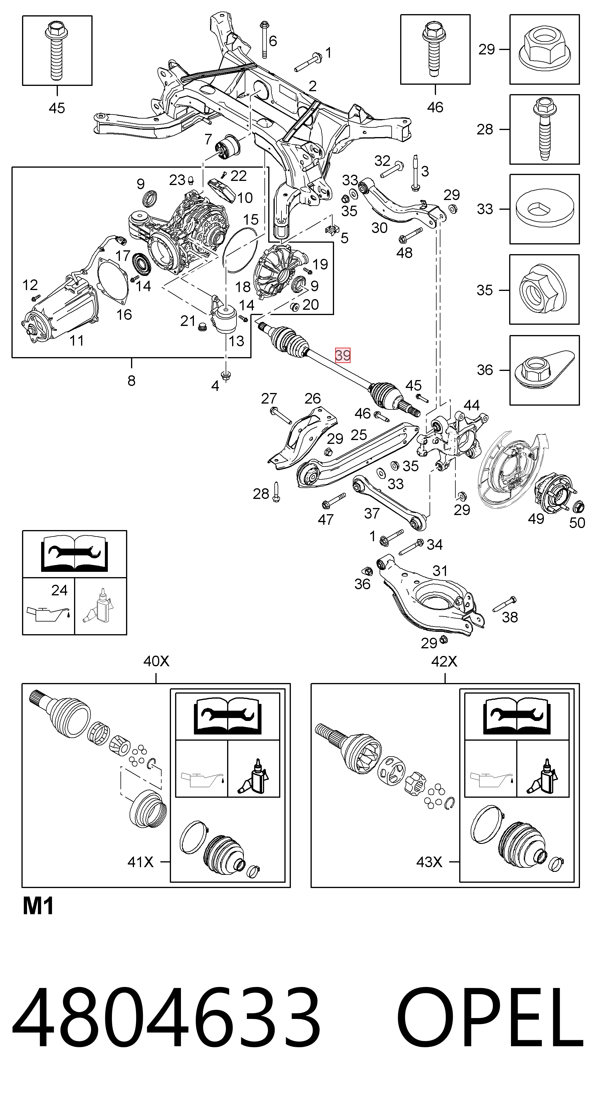 Comprar 96624822 Peugeot/Citroen Semieje trasero derecho