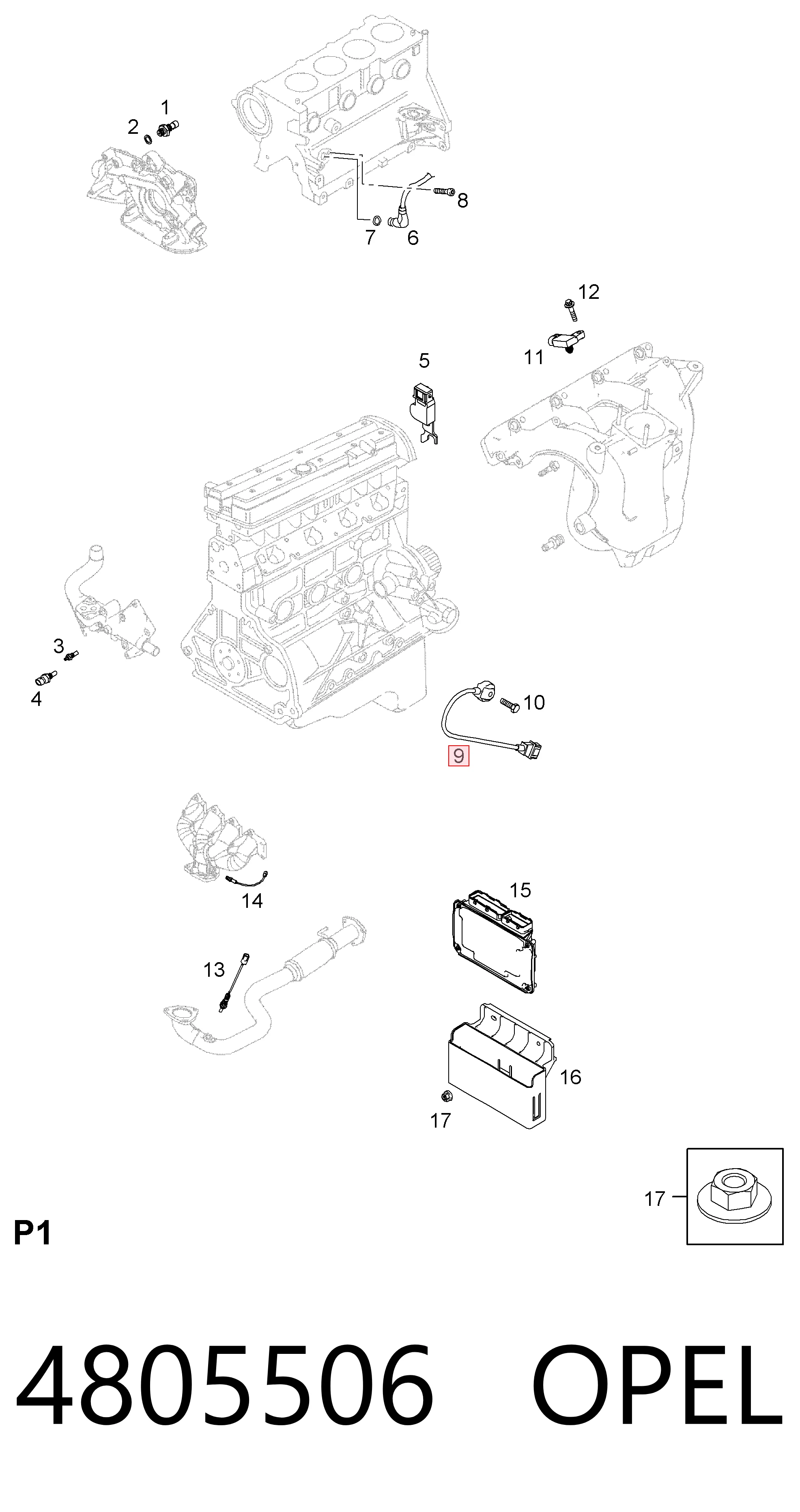 Sensor de picado Lanos  sedán (1997-2008) original desde 18,09 €