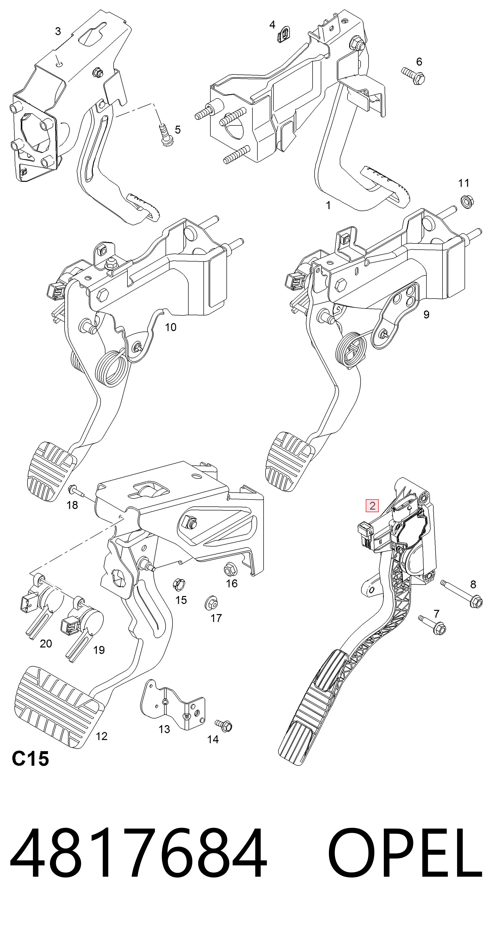 Comprar Pedal del acelerador Chevrolet Captiva I C100