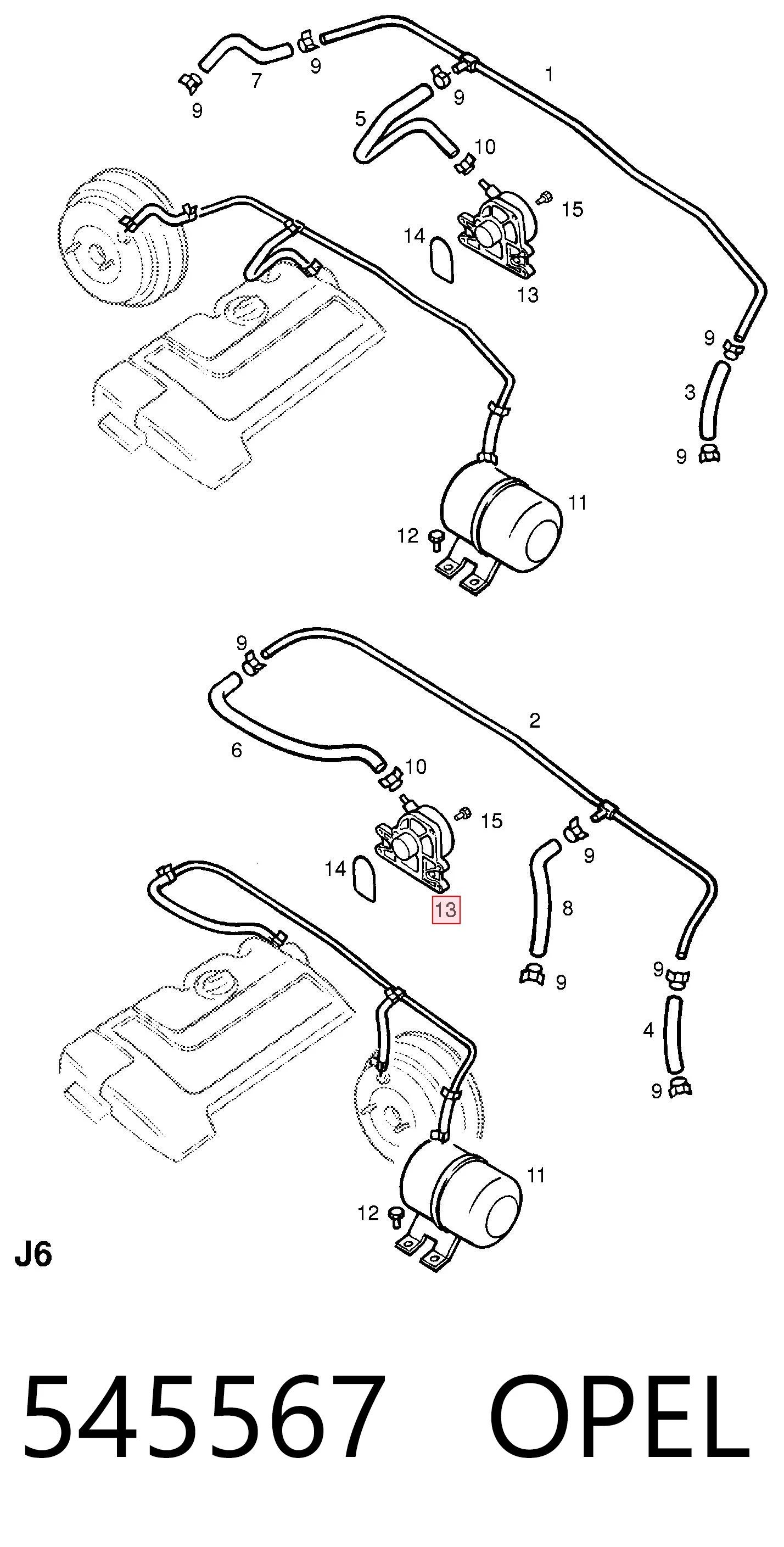 Bomba de vacío del sistema de frenado Opel Frontera B SUV (6B) (1998 - 2003) precio, desde 62,01 EUR