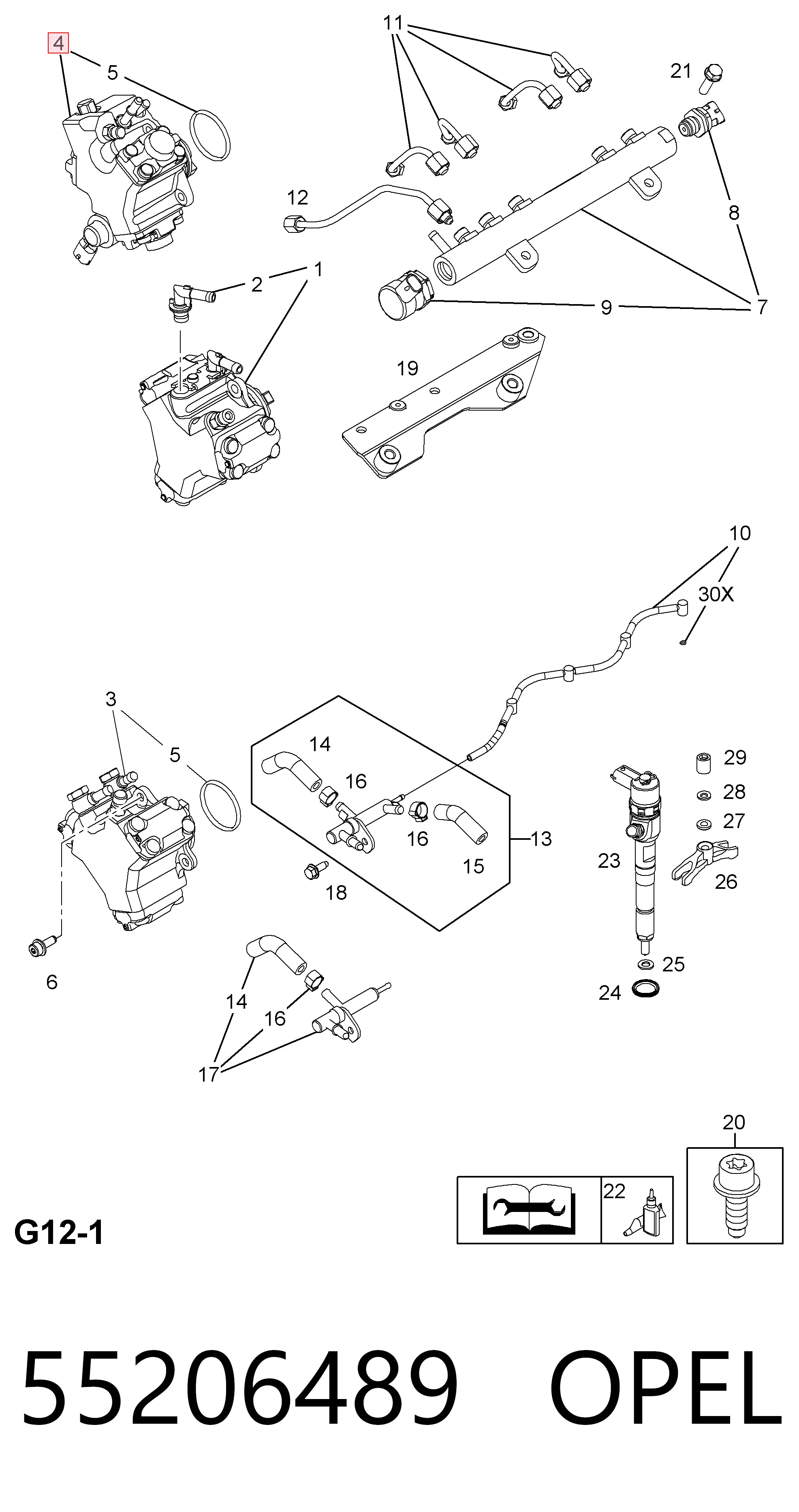 55206489 Opel Bomba de inyección