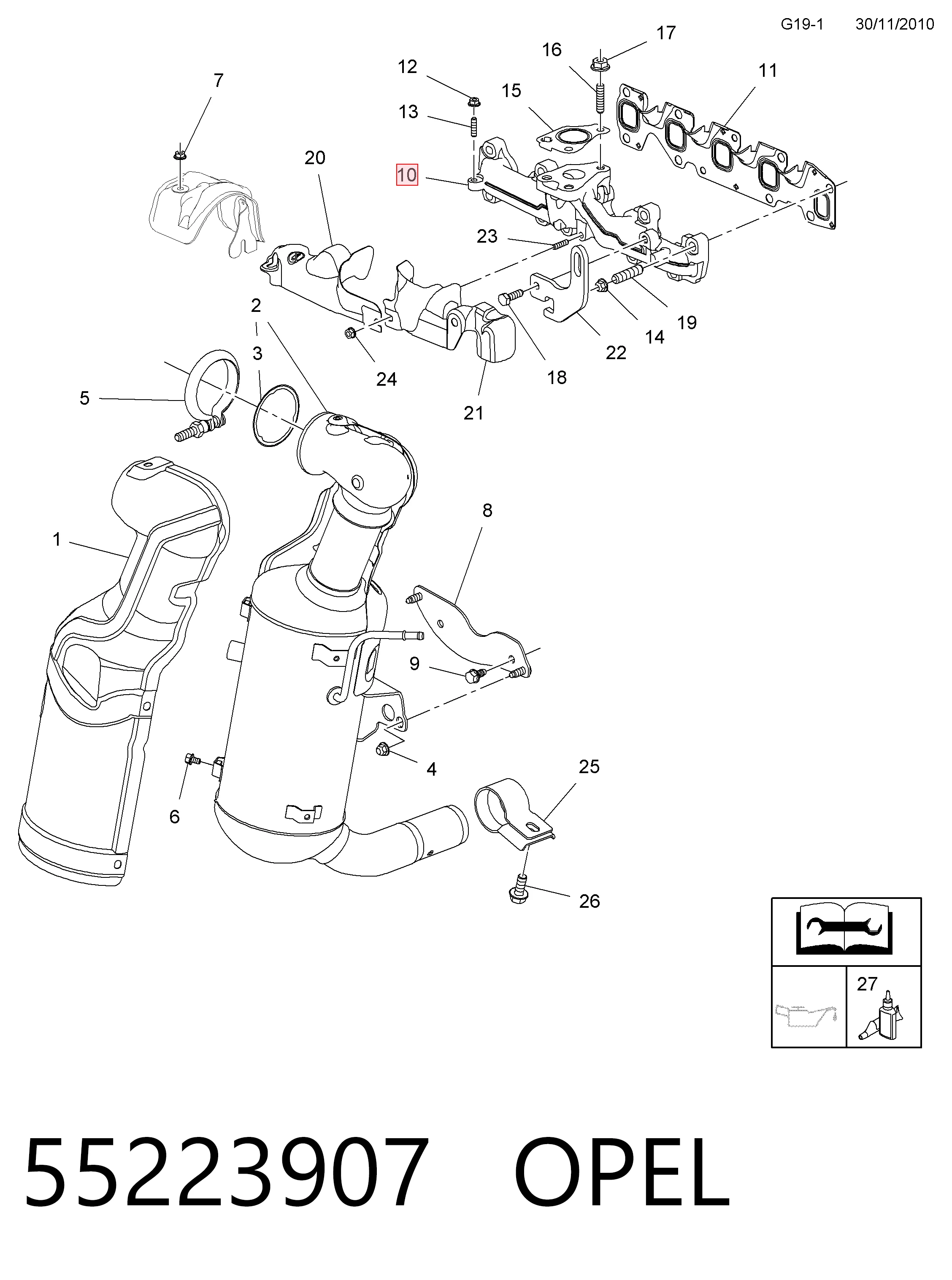 Comprar Colector de escape Opel Astra J 