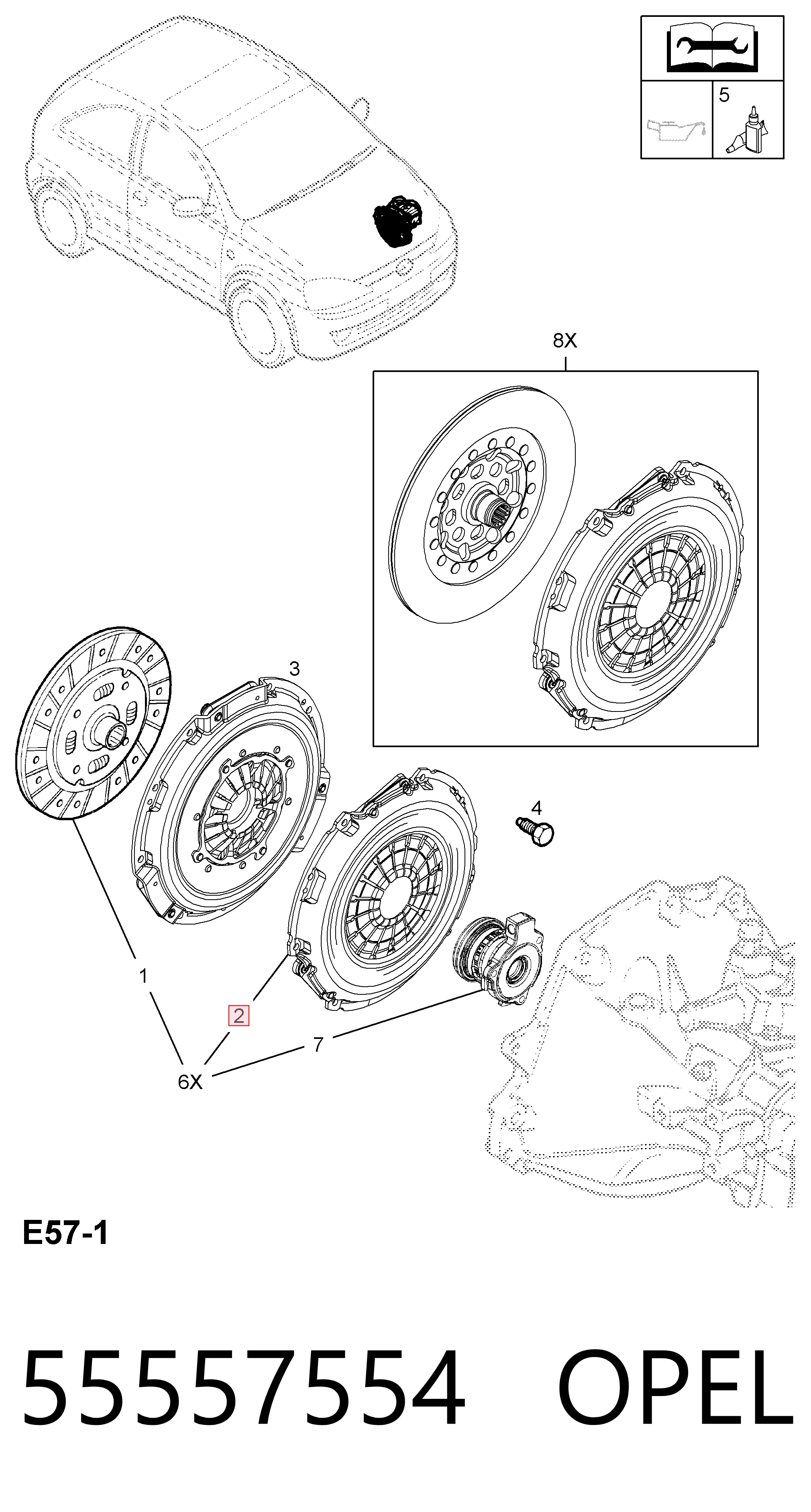 Comprar 55557554 General Motors Plato de presión de embrague