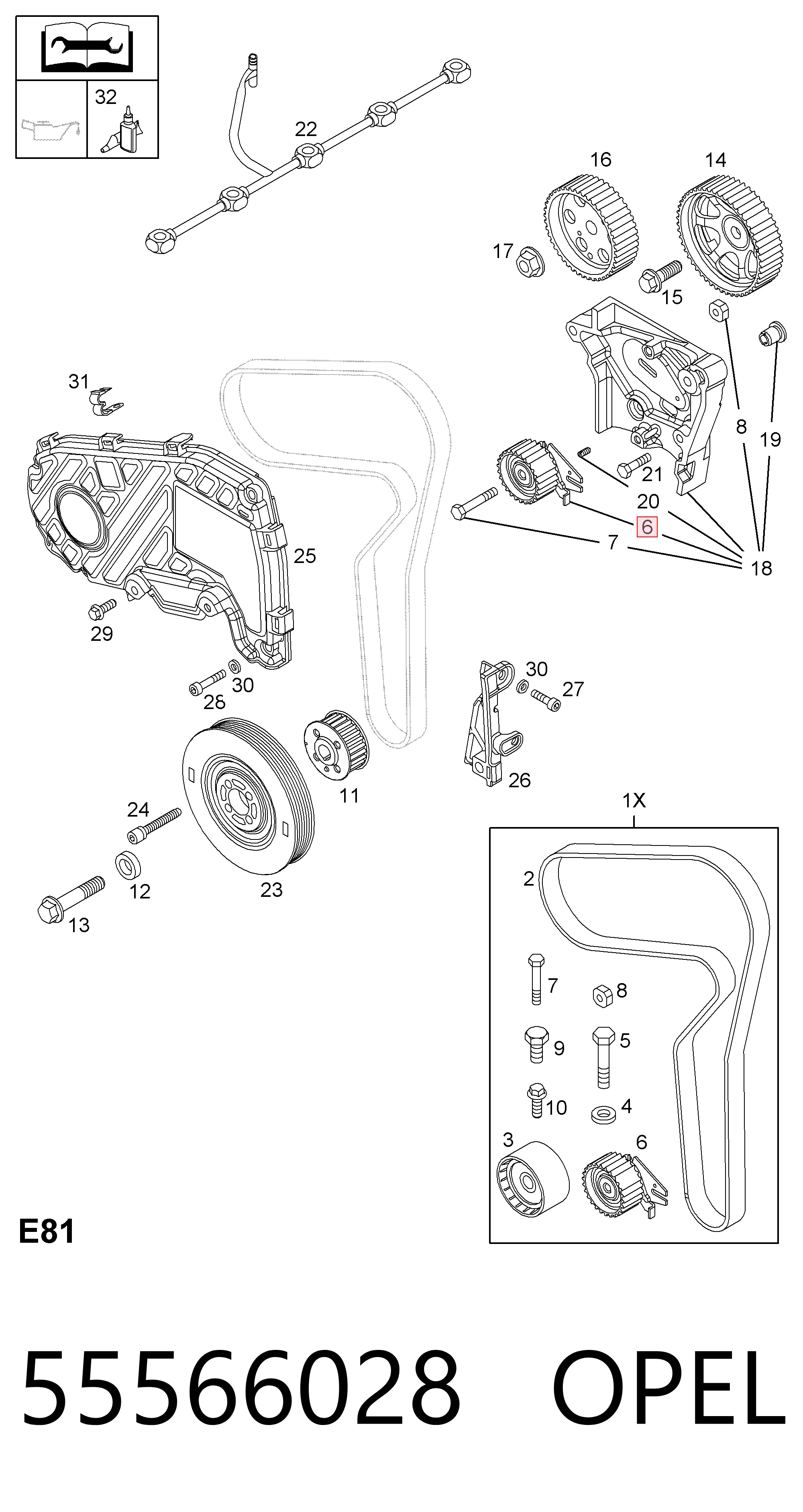 Comprar Rodillo tensor de la correa de distribución Opel Astra  L35 a bajo precio