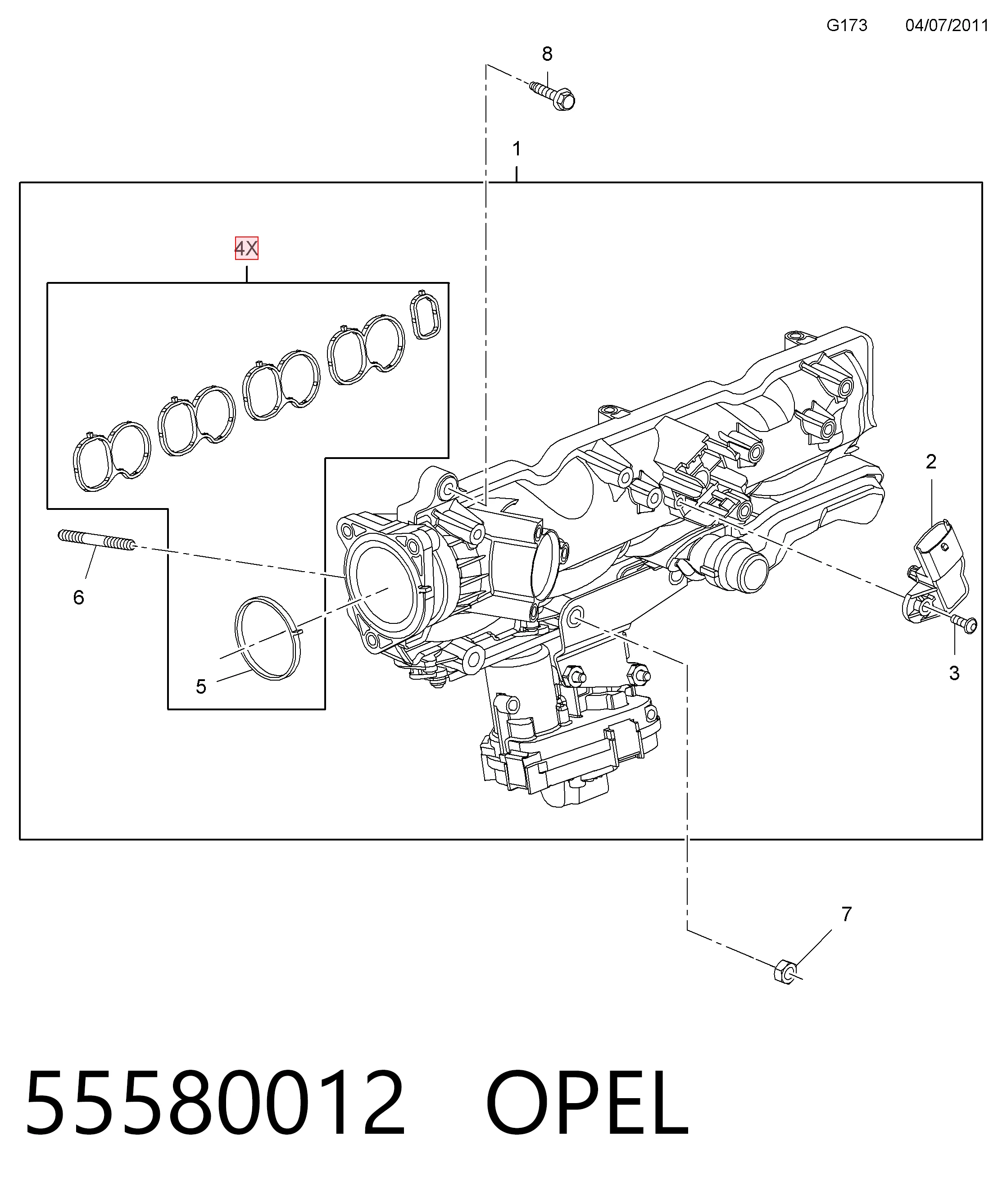 55580012 Opel
