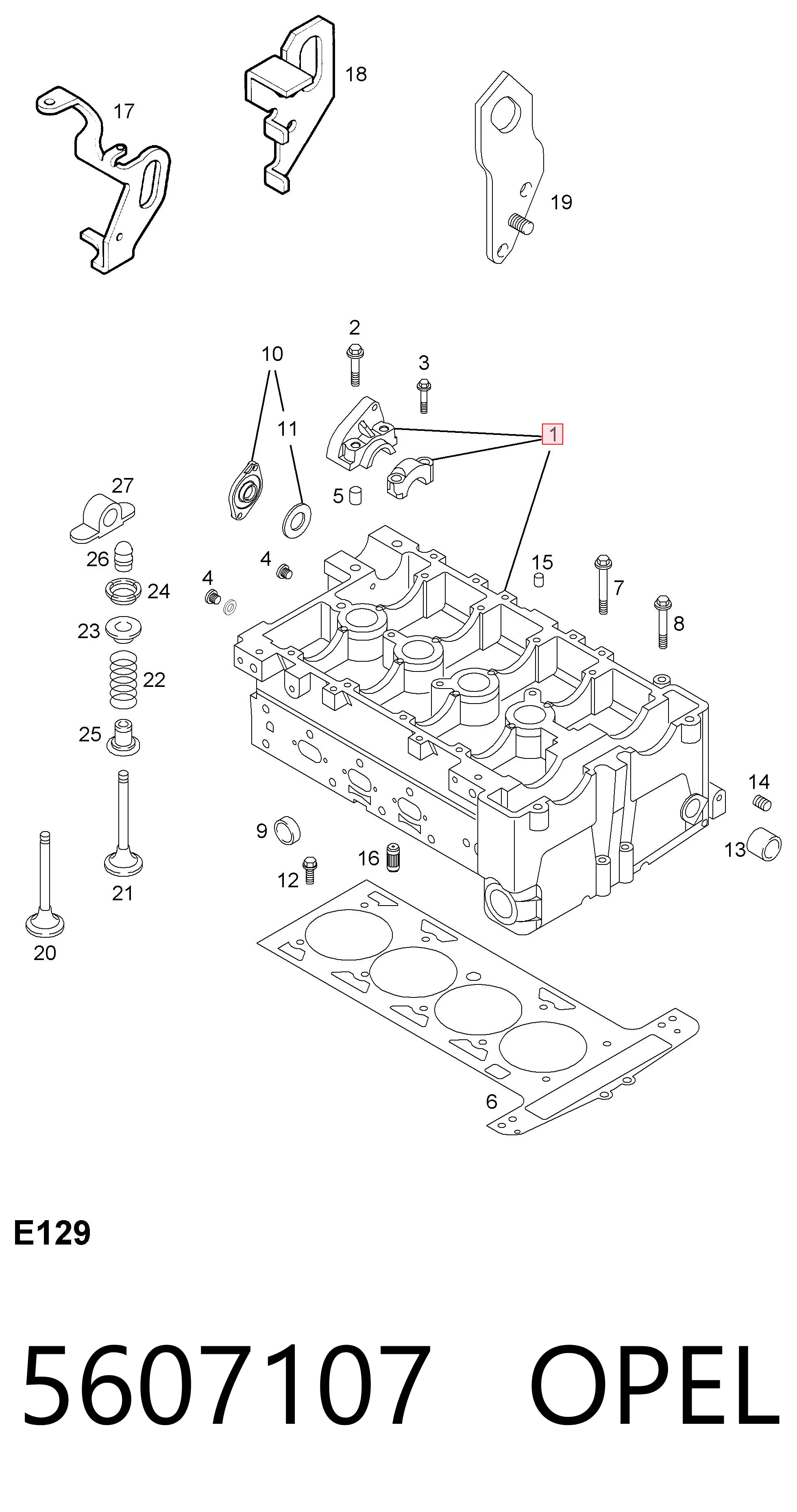 Culata 5607107 OPEL