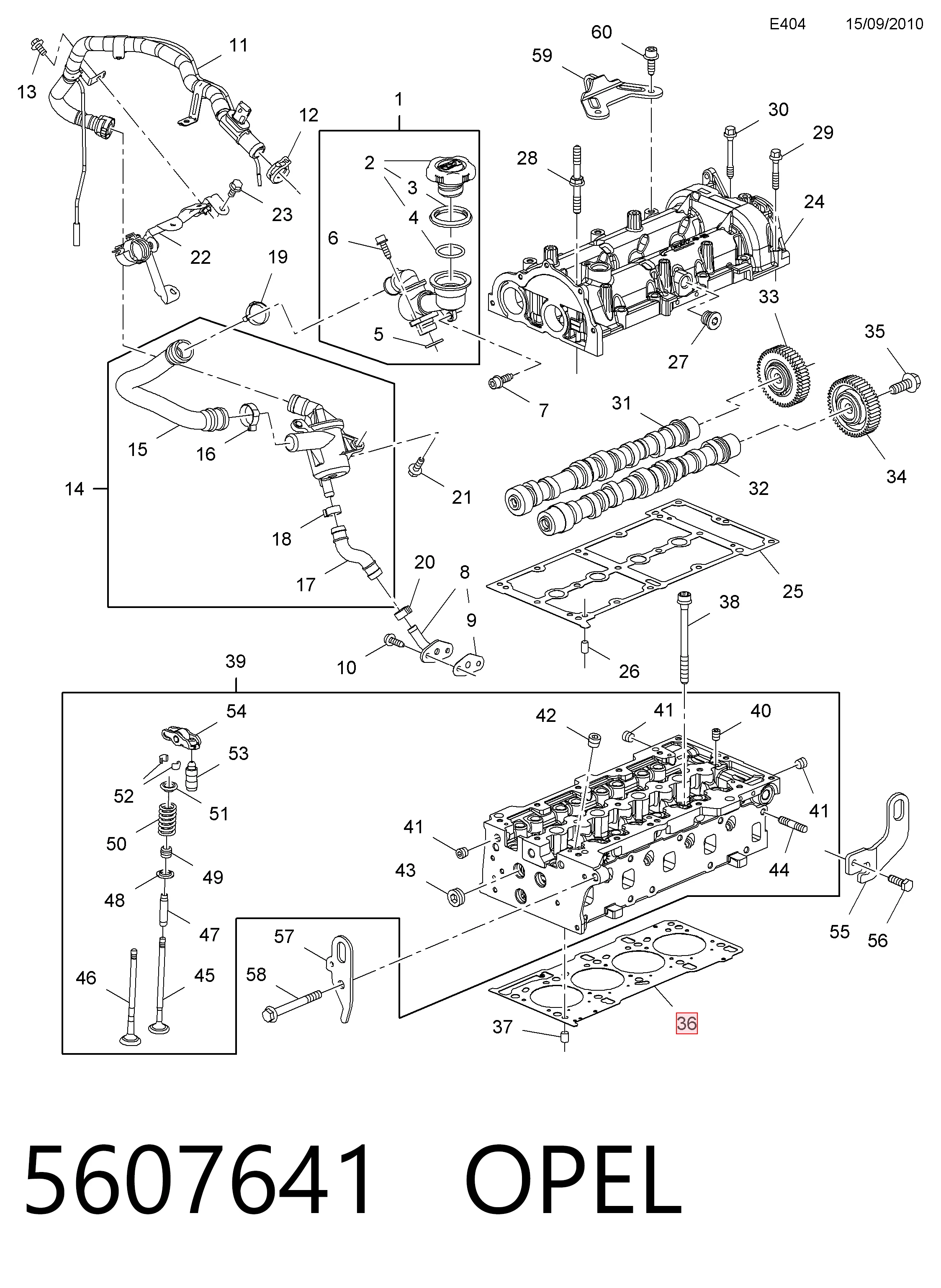 Empaquetadura de culata para Fiat Tipo EGEA 356