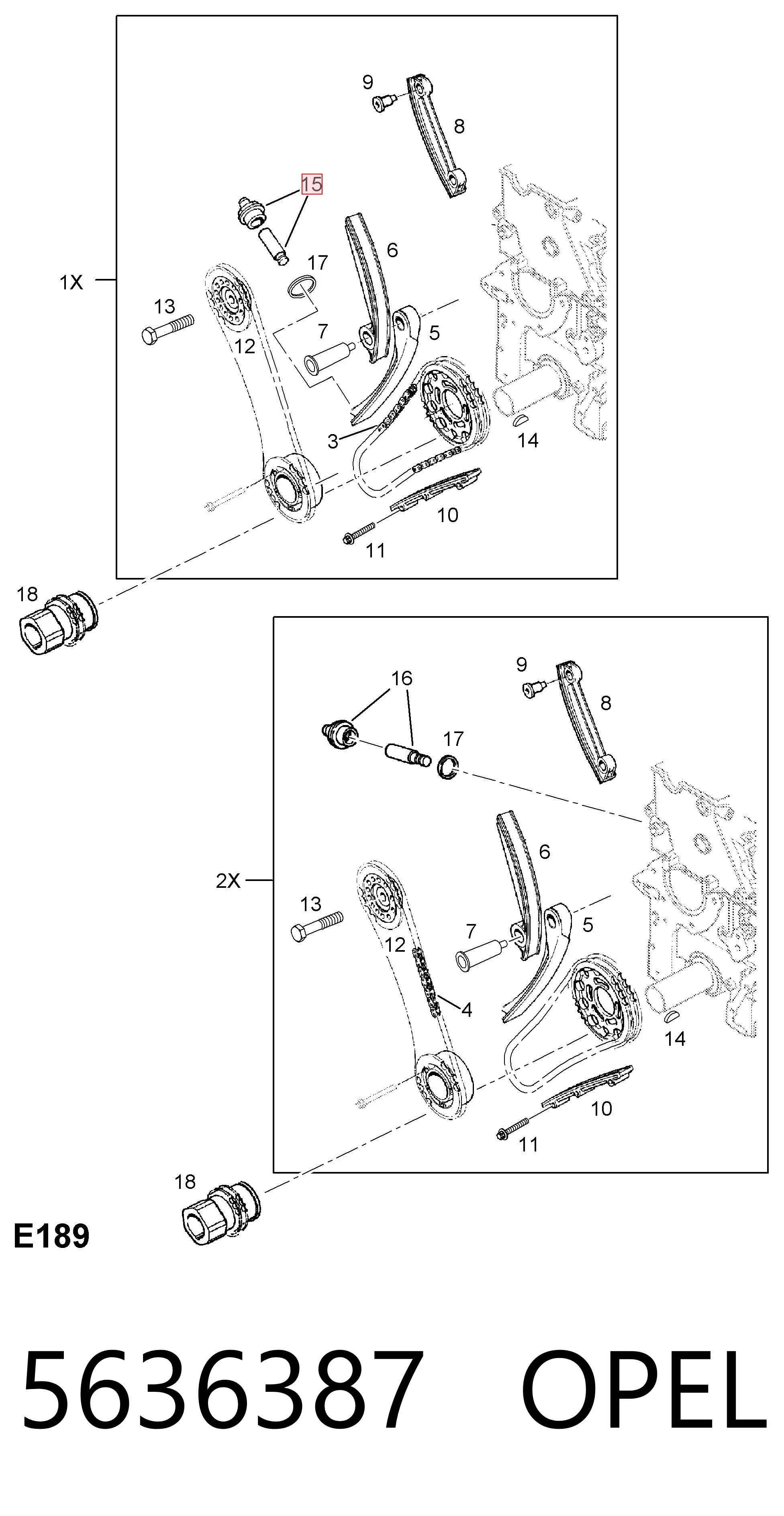 Comprar Tensor de cadena de distribución Opel Frontera B 6B