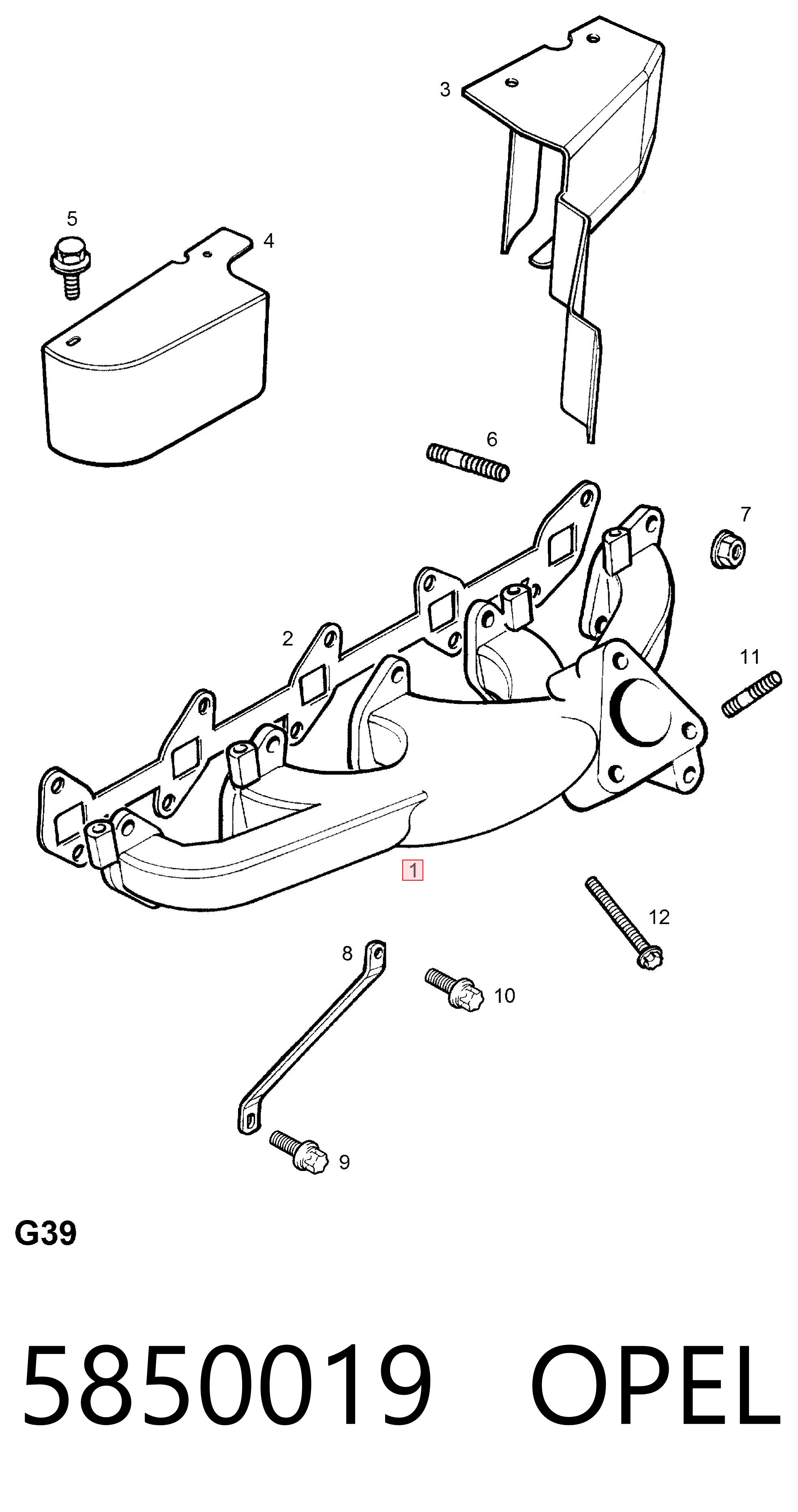 Colectores de escape para Opel Astra G F35