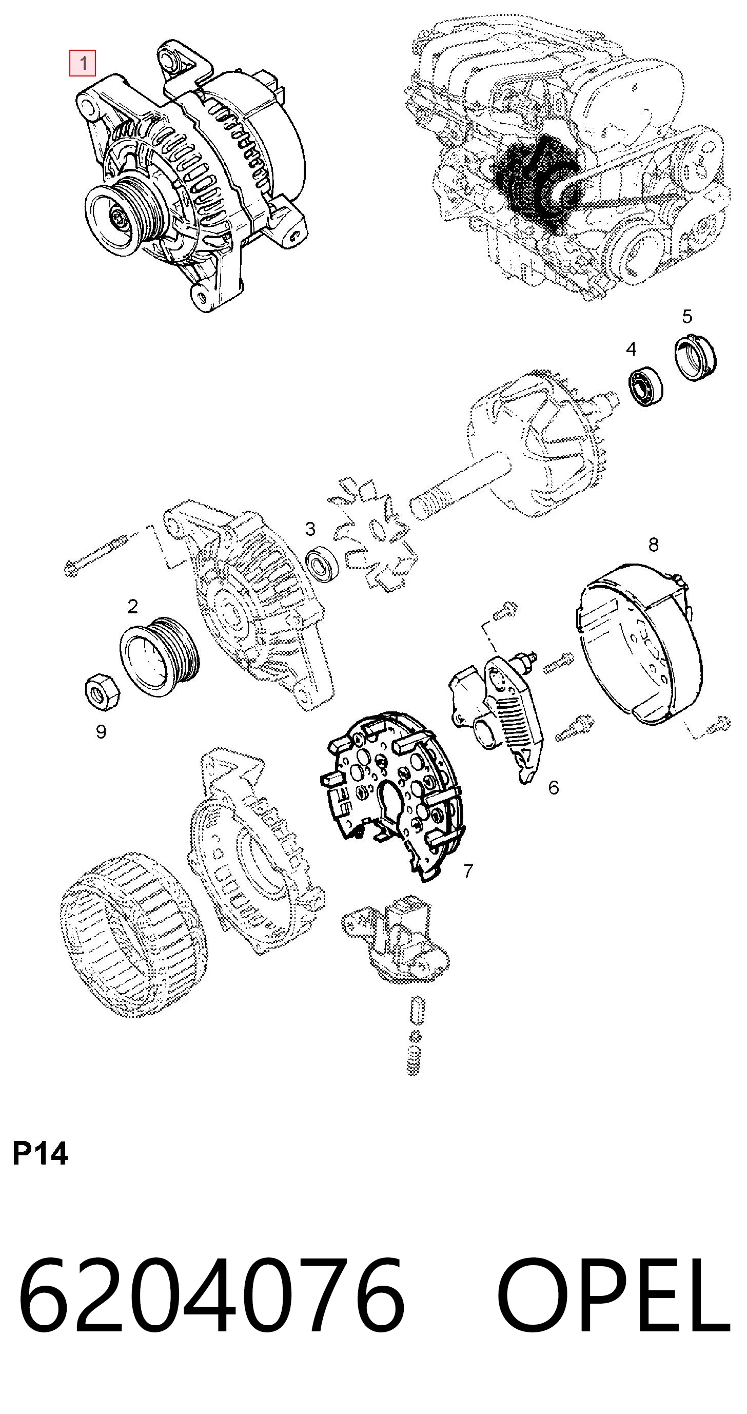6204076 Opel