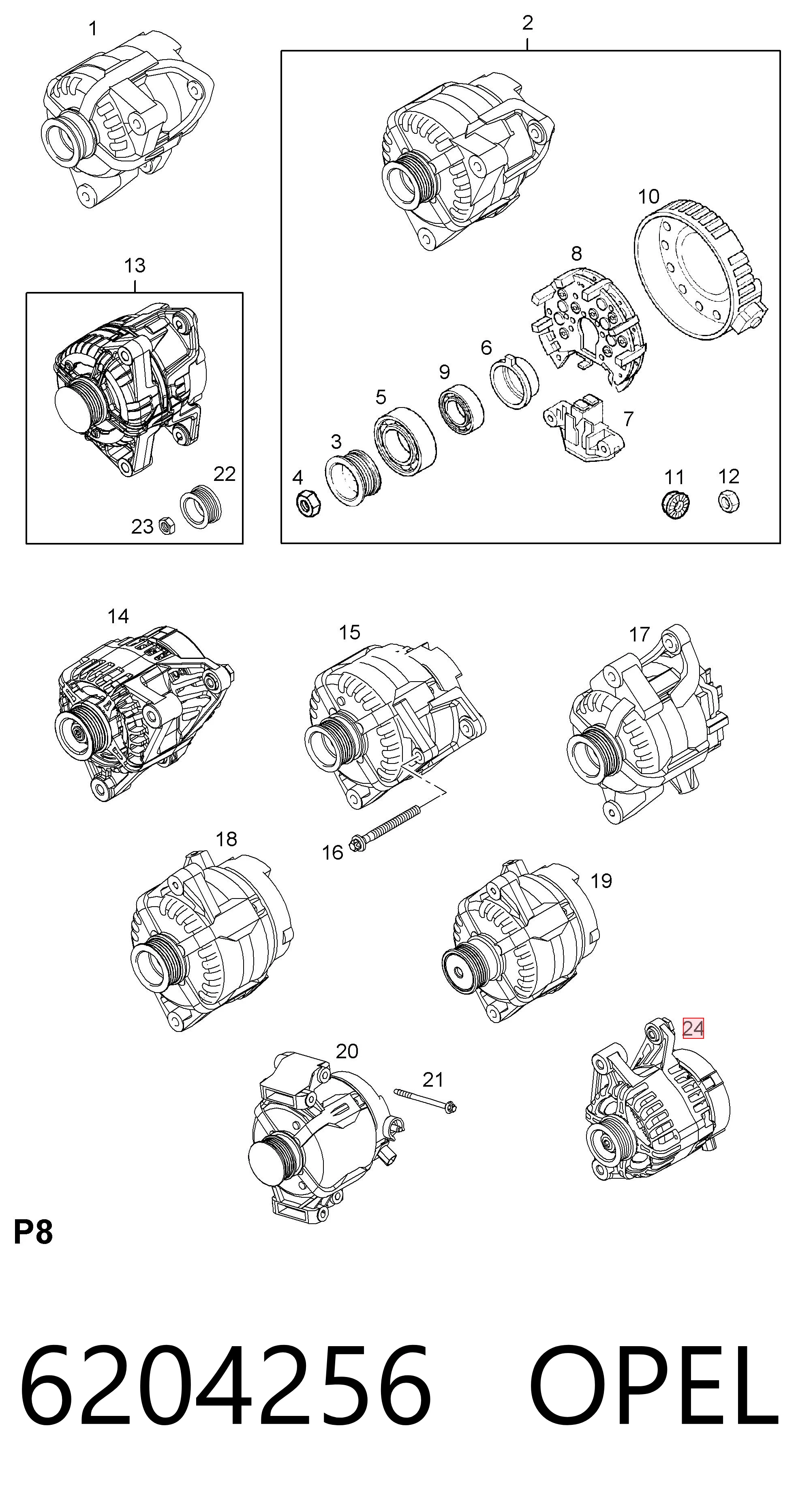 6204256 Opel