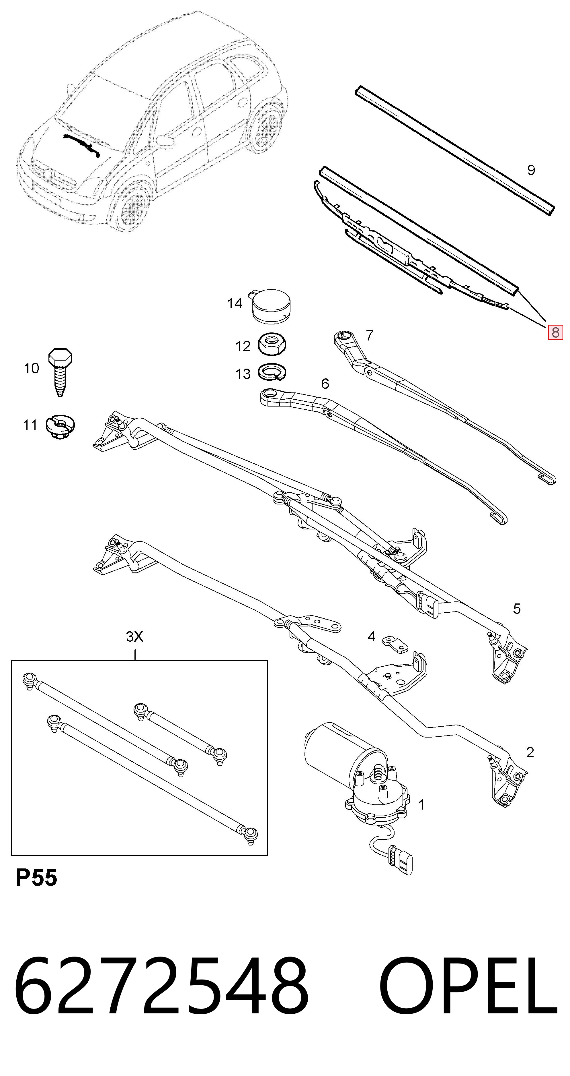  Limpiaparabrisas delanteras Renault Laguna 2