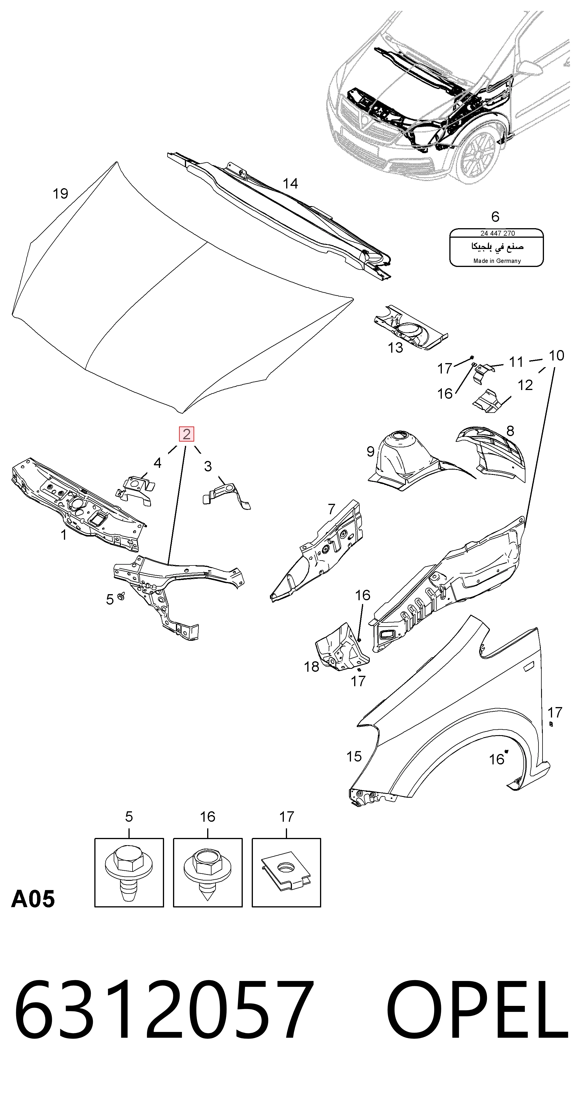 6312057 Opel