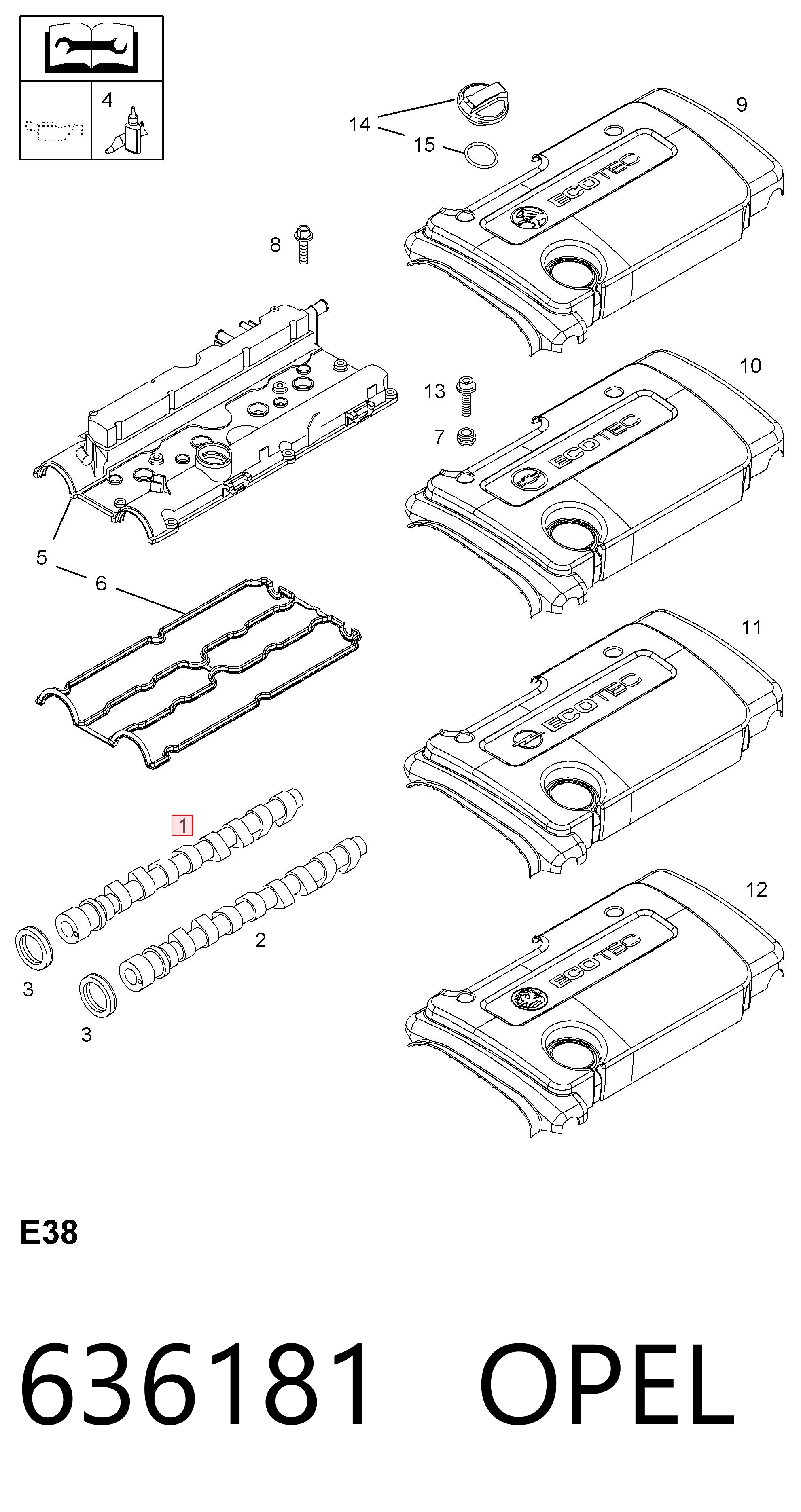 Comprar Árboles de levas Opel Vectra B 31