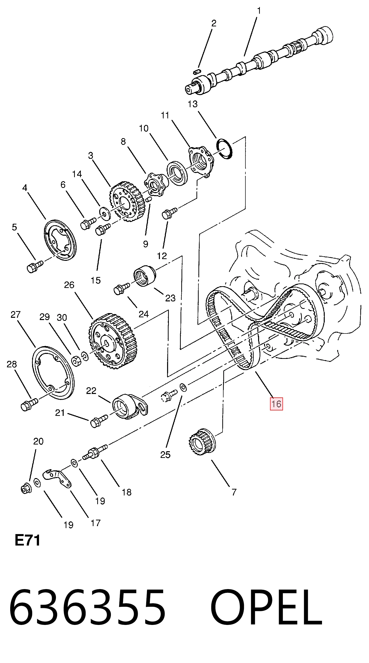 Correa de distribución para Isuzu Trooper  (UBS)