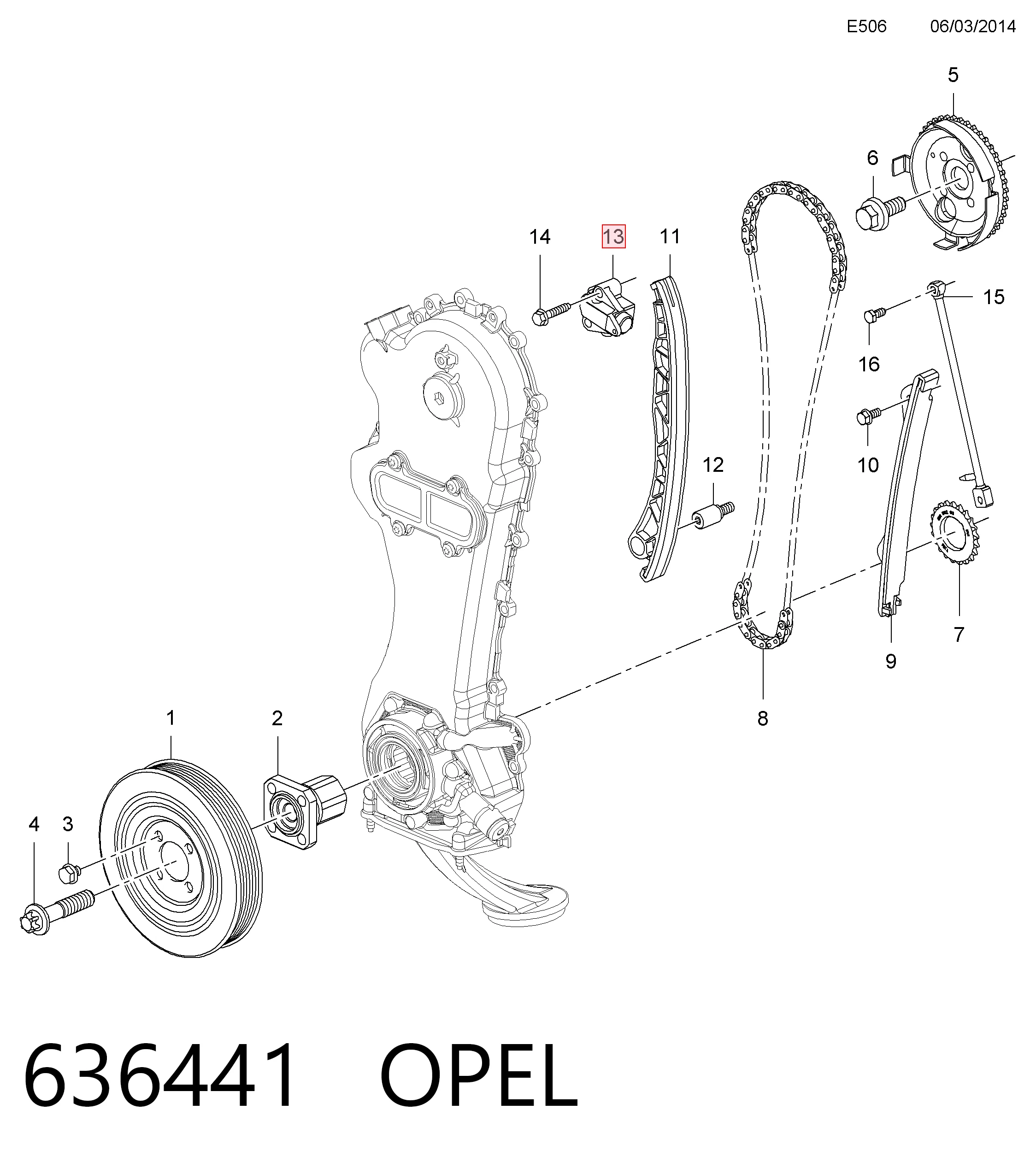 Comprar Tensor de cadena de distribución Opel Combo   a bajo precio
