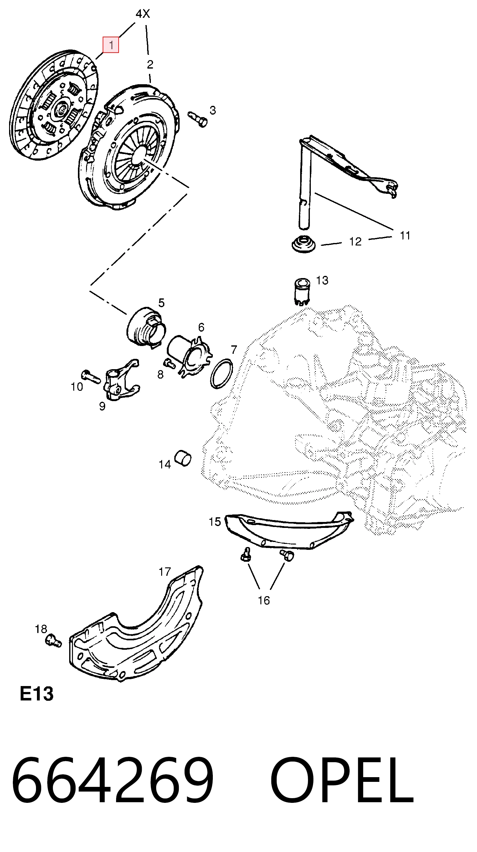 Comprar Embrague de disco Corsa  F08, F68