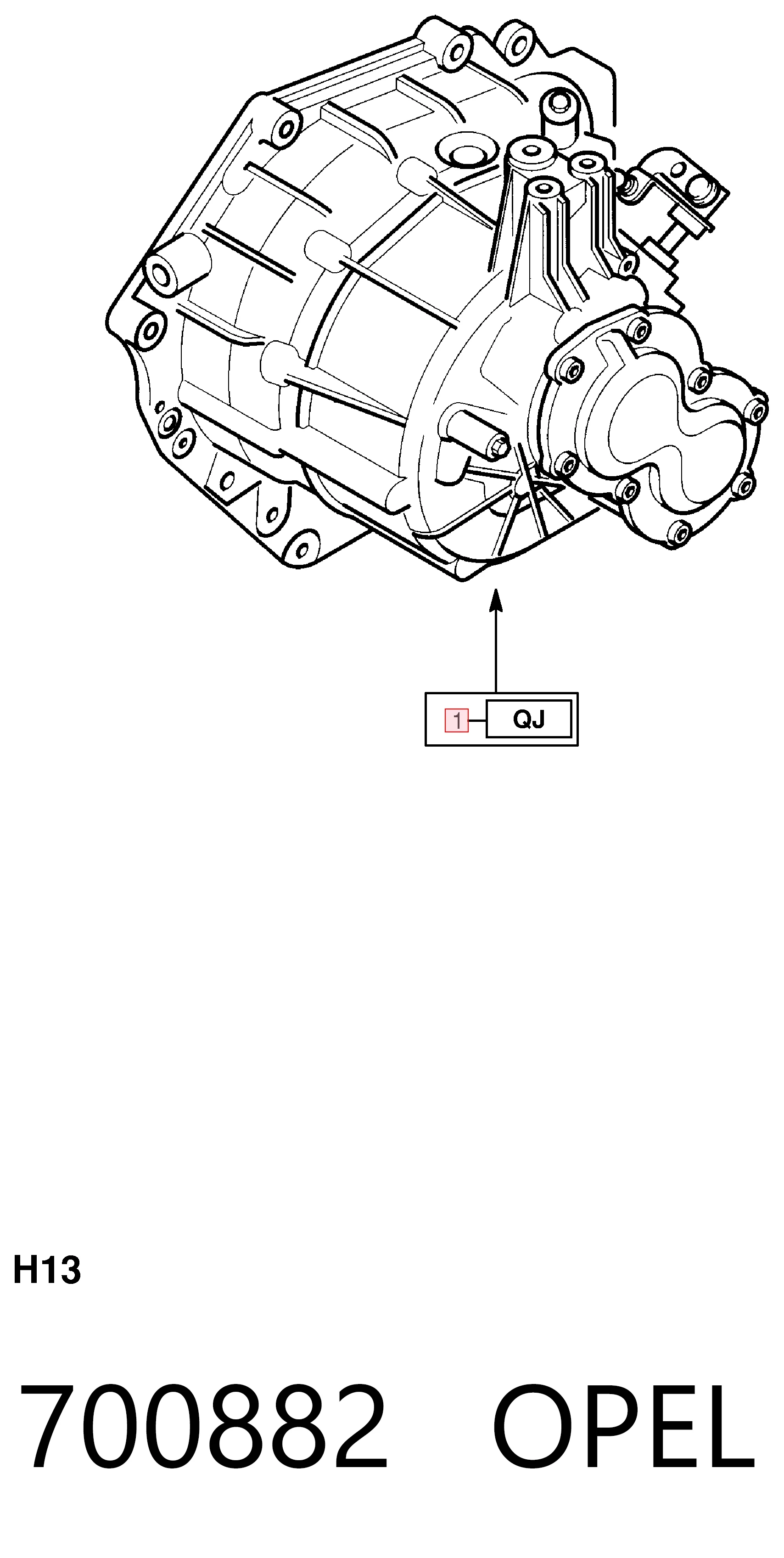 Caja de cambios manual Opel Corsa D