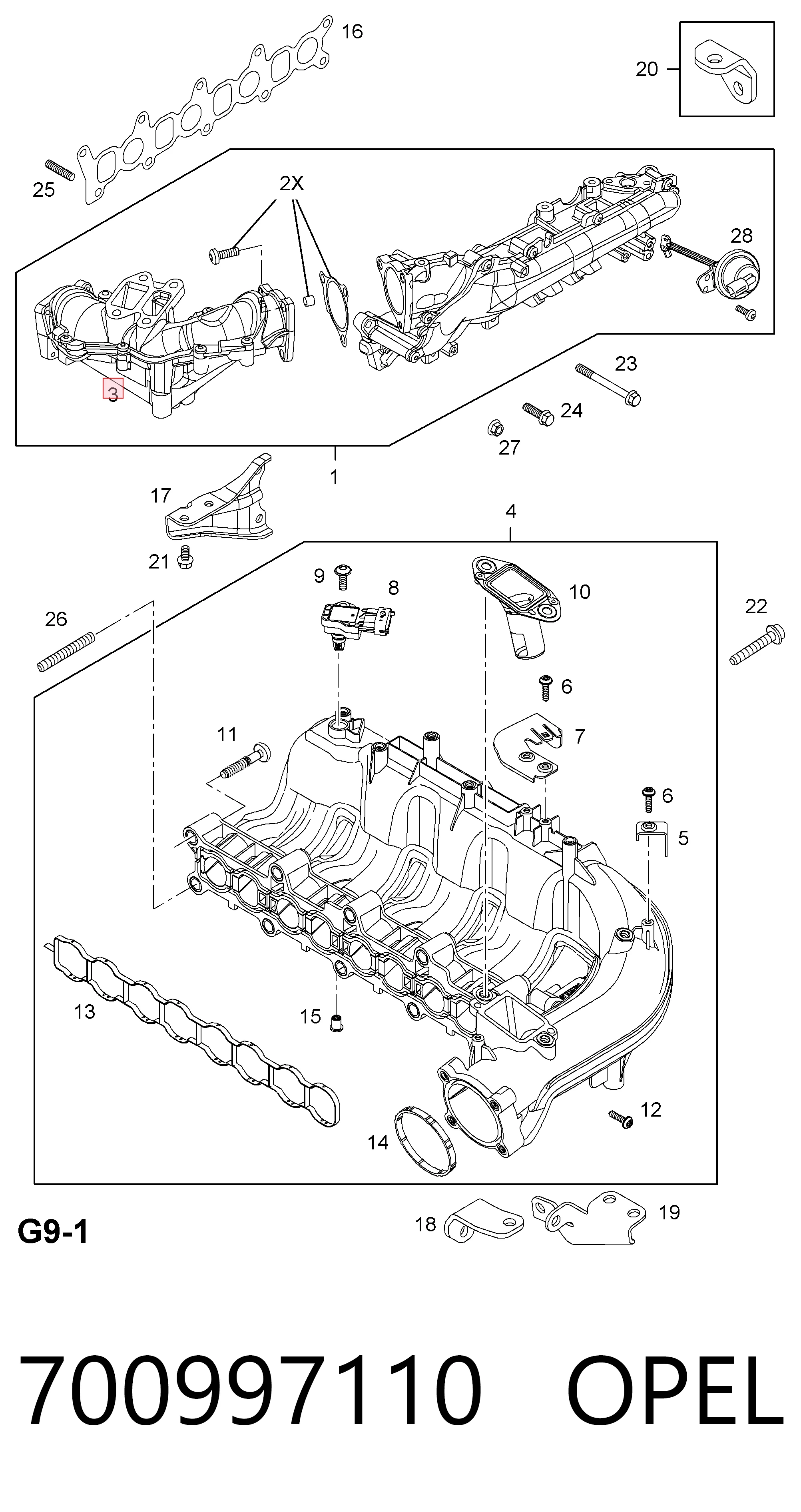 Módulo colector de admisión General Motors 97385823 precio, desde 62,44 EUR