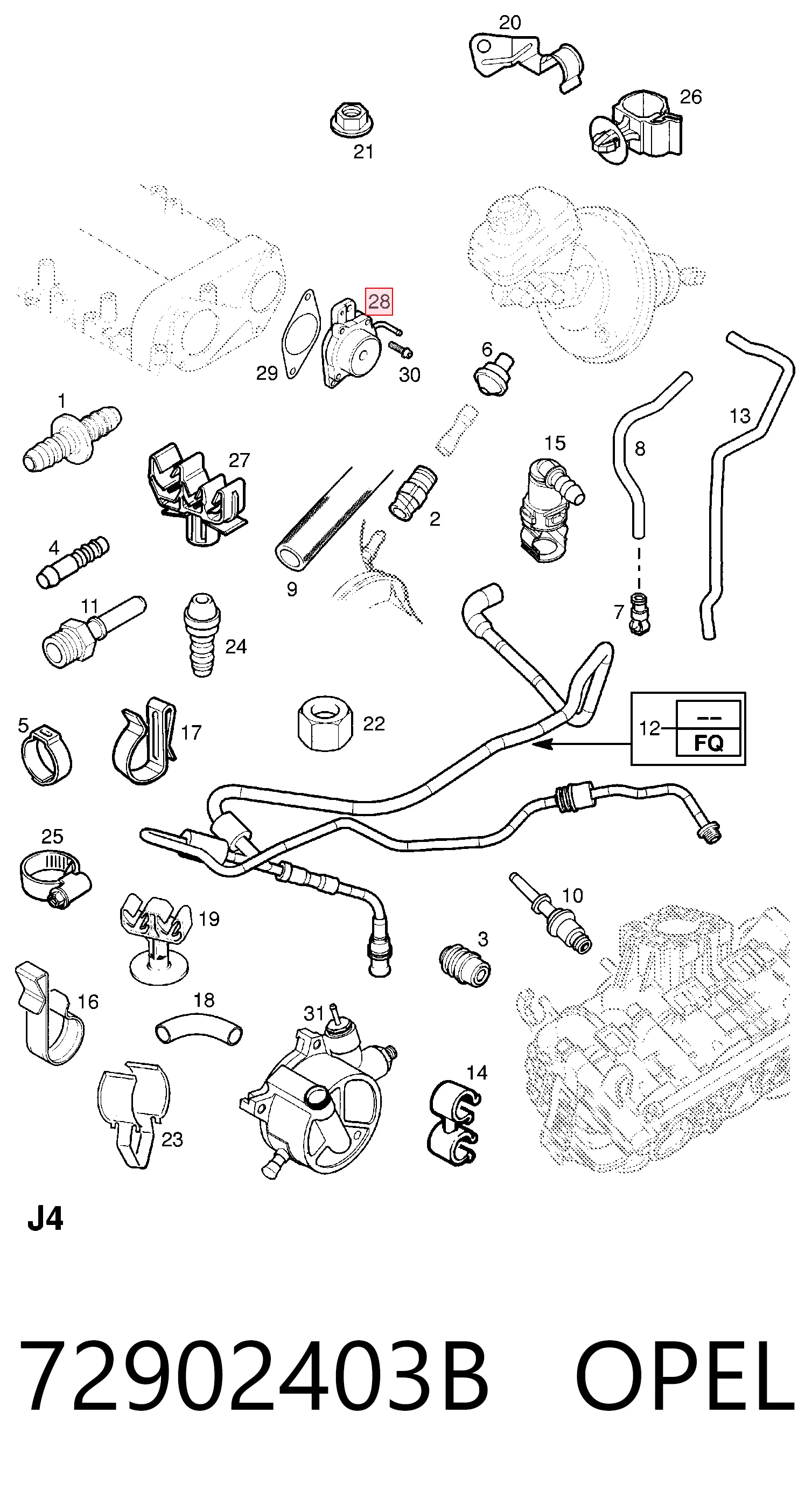 Bomba de vacío 1853569 Ford