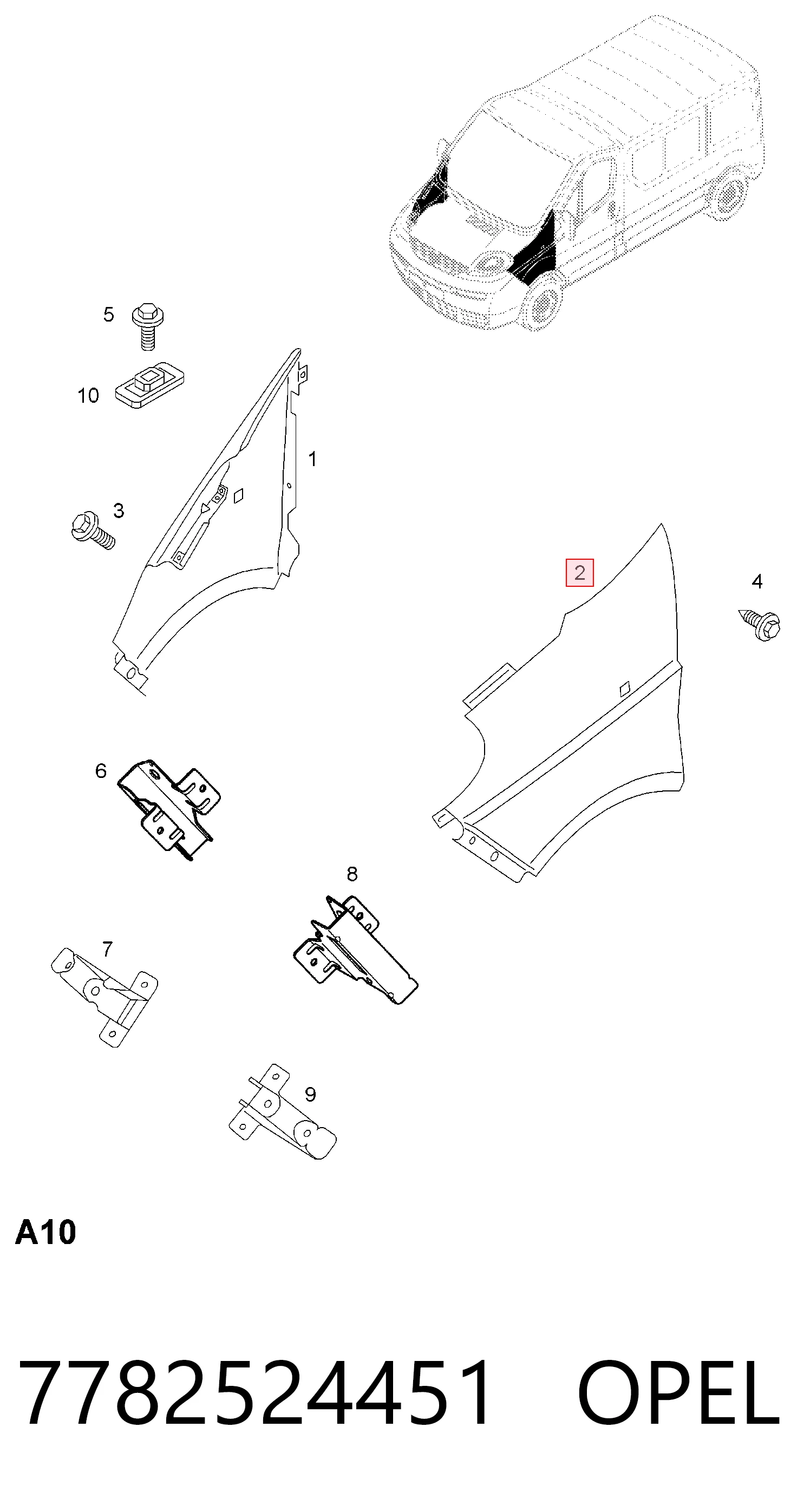 Comprar Aleta delantera izquierda Renault Trafic II FL