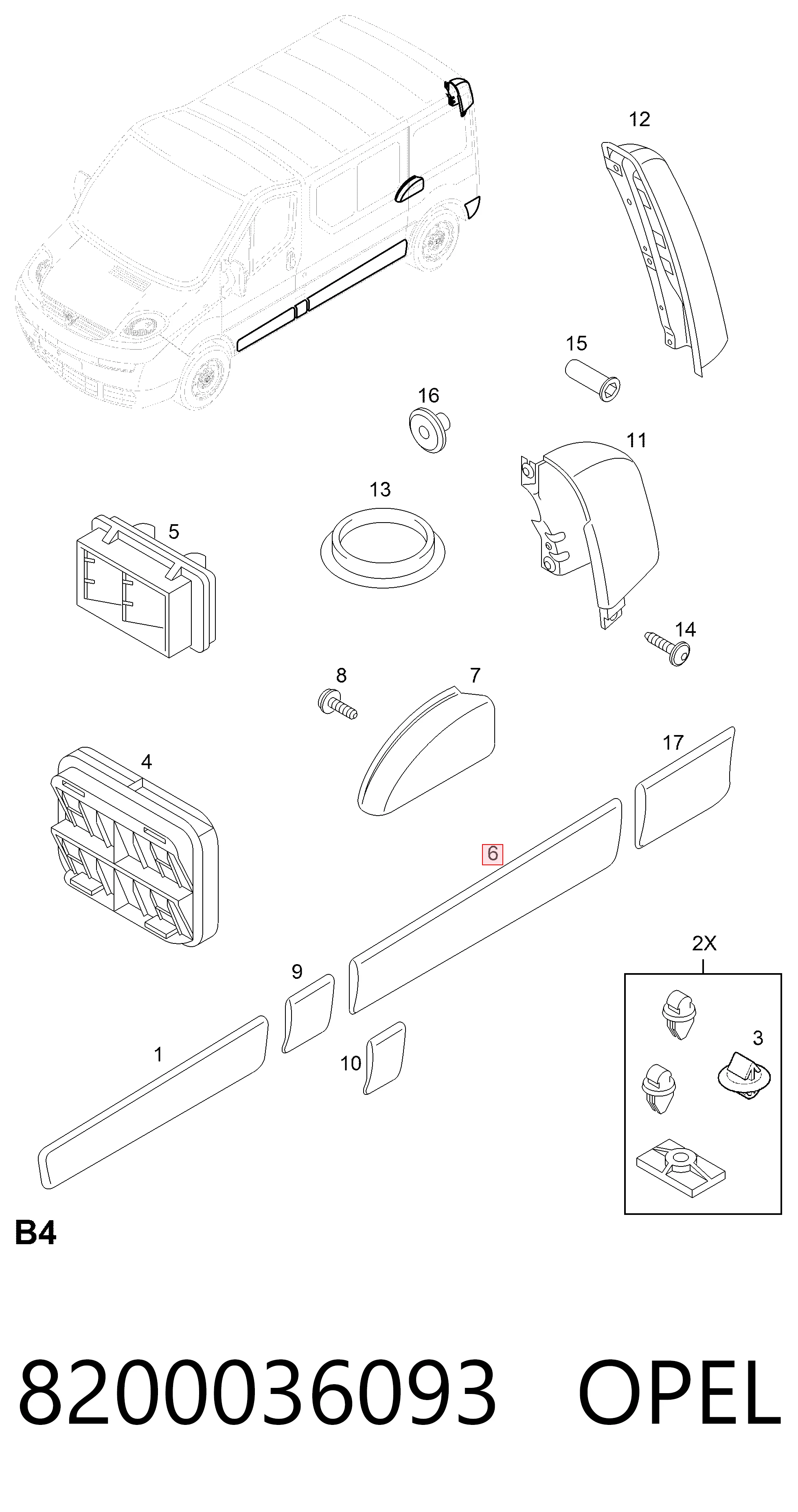Comprar 91165348 Peugeot/Citroen Moldura del guardabarros trasero izquierdo