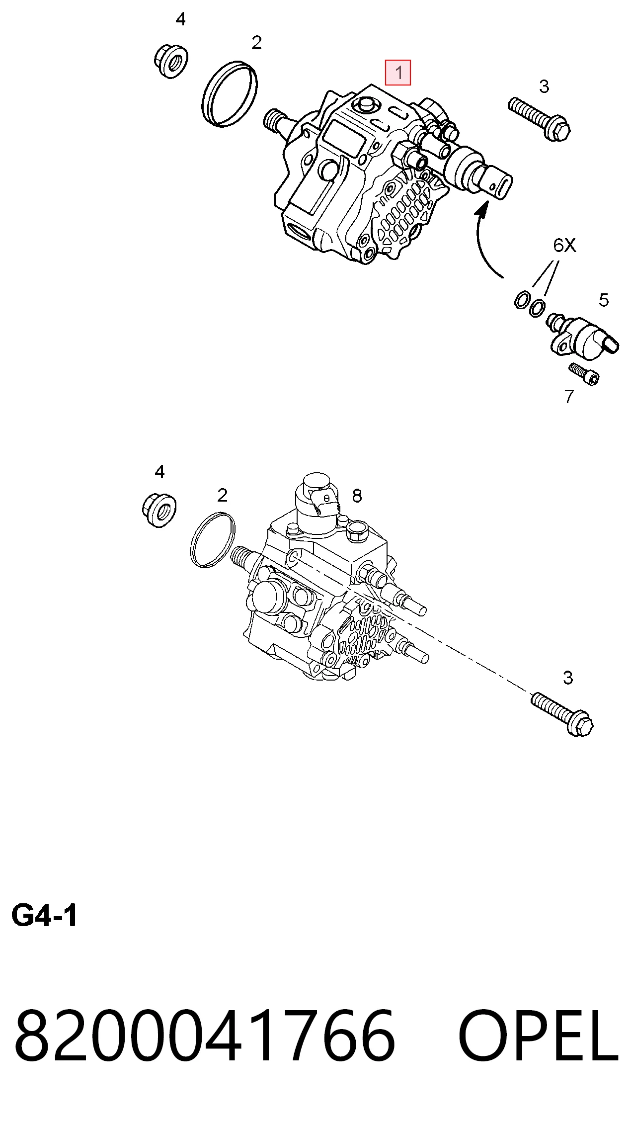 Bomba inyectora 8200041766 Nissan/Infiniti